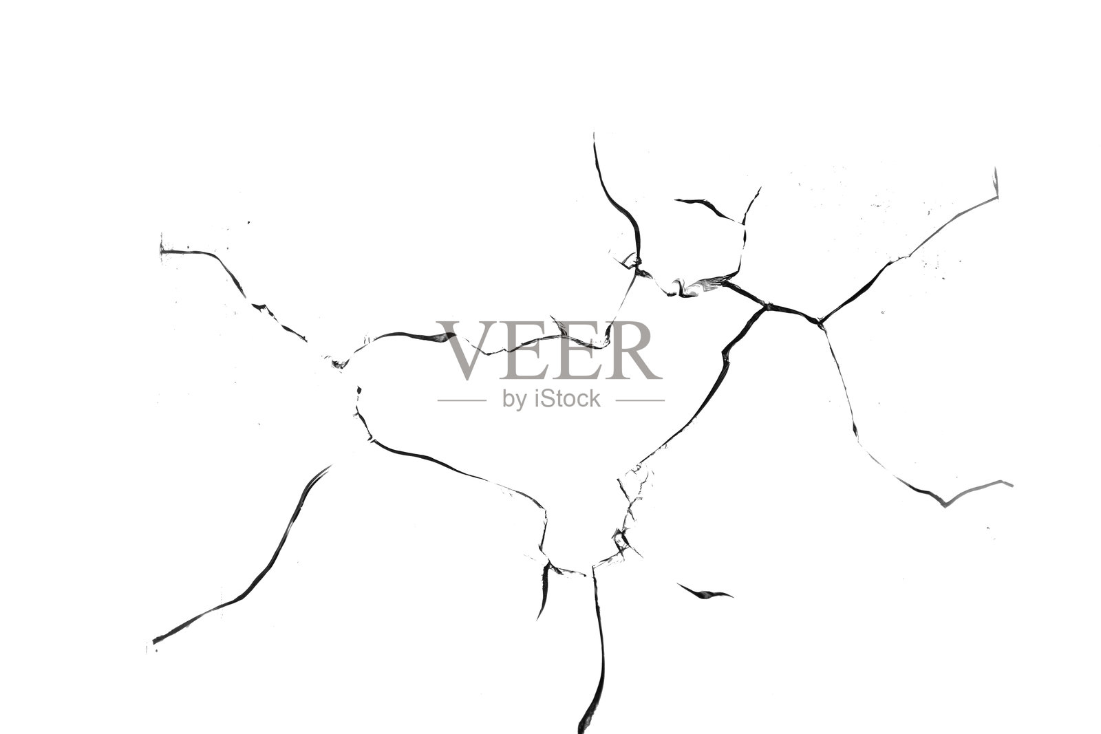 白色背景上的碎玻璃纹理照片摄影图片