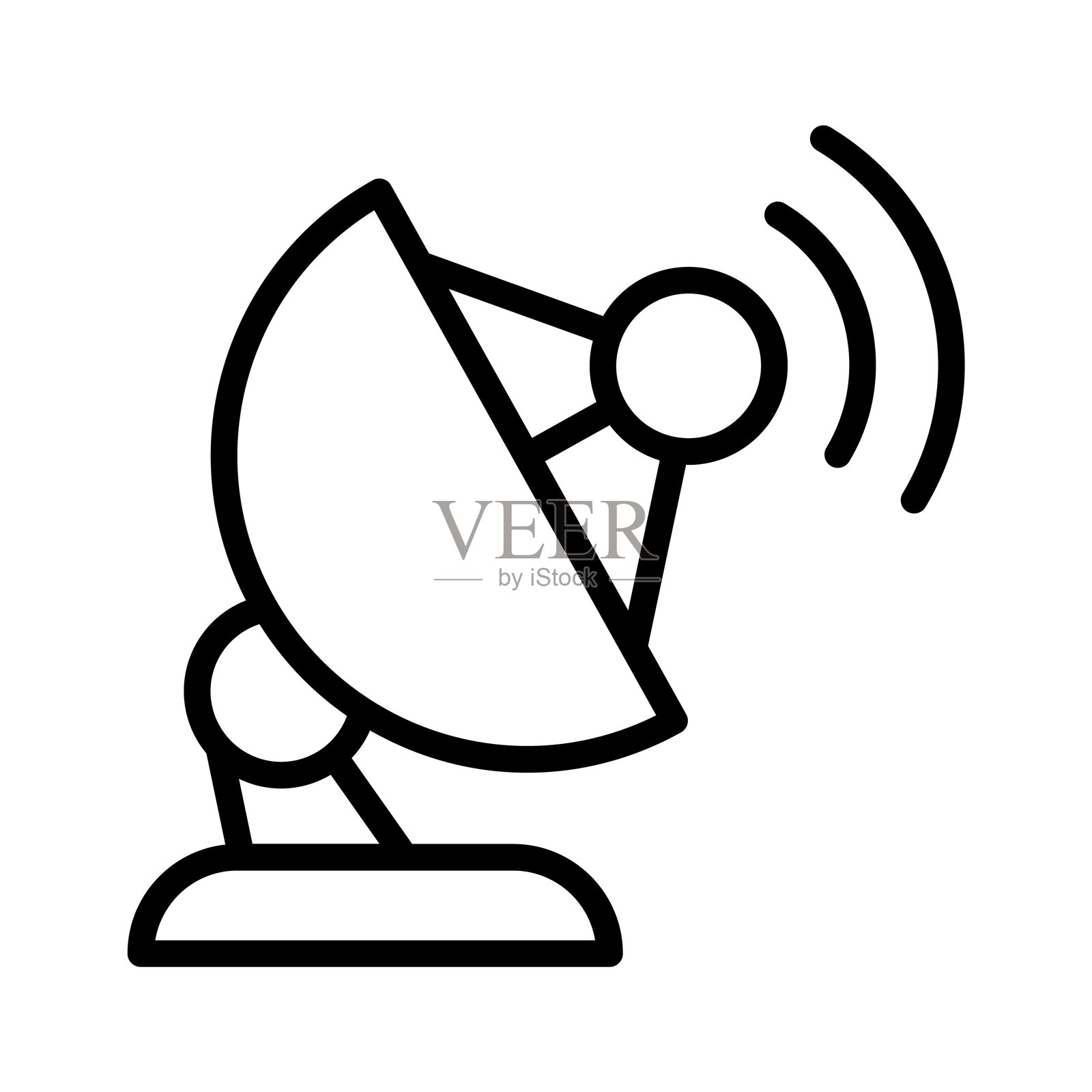 碟形天线插画图片素材