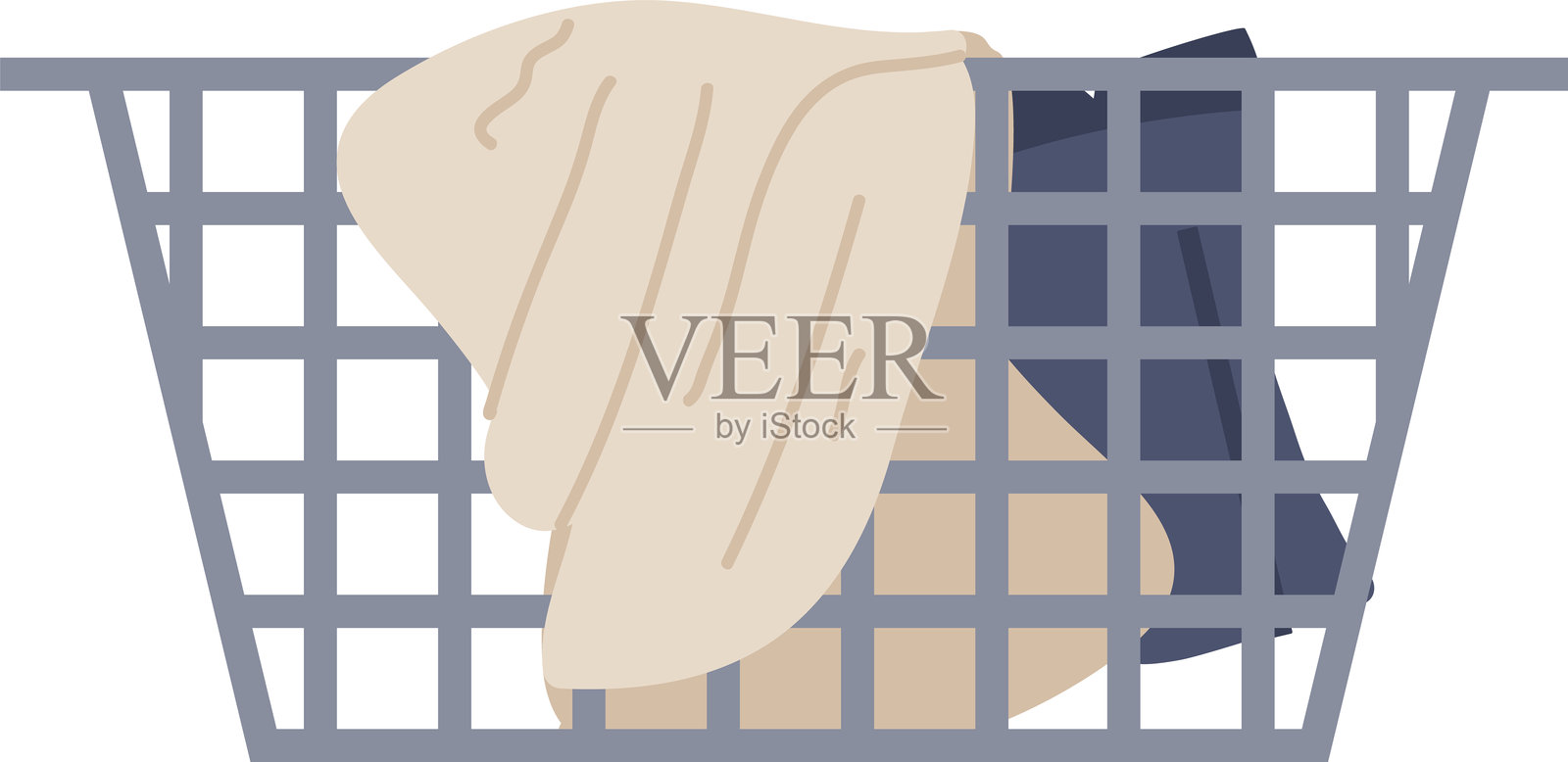 衣柜抽屉整理器前后对比图插画图片素材