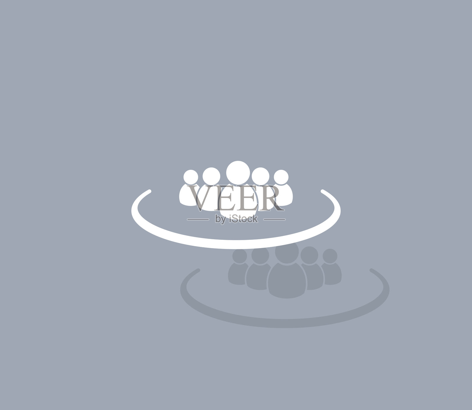 一群人签名插画图片素材