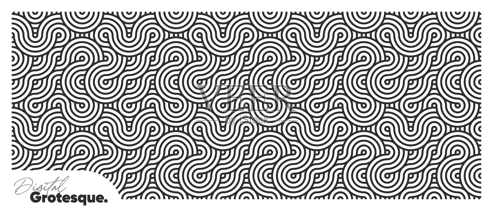 抽象几何混沌图案,极简单色设计与随机形状插画图片素材