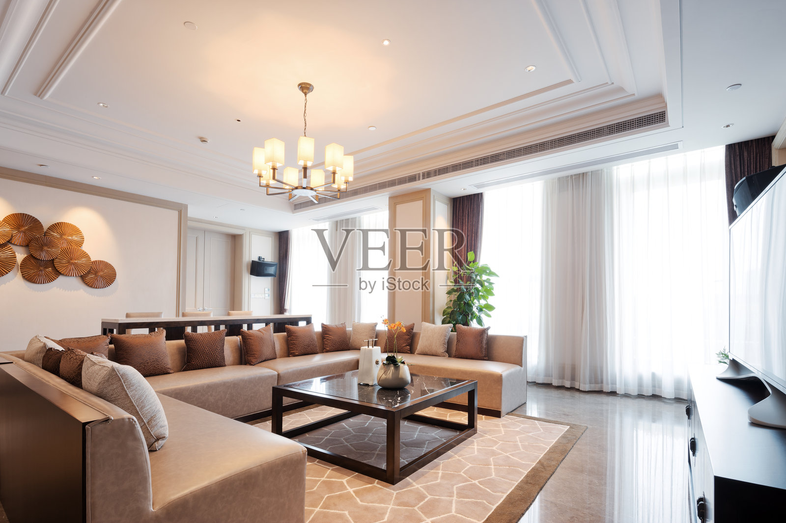 现代奢华客厅照片摄影图片