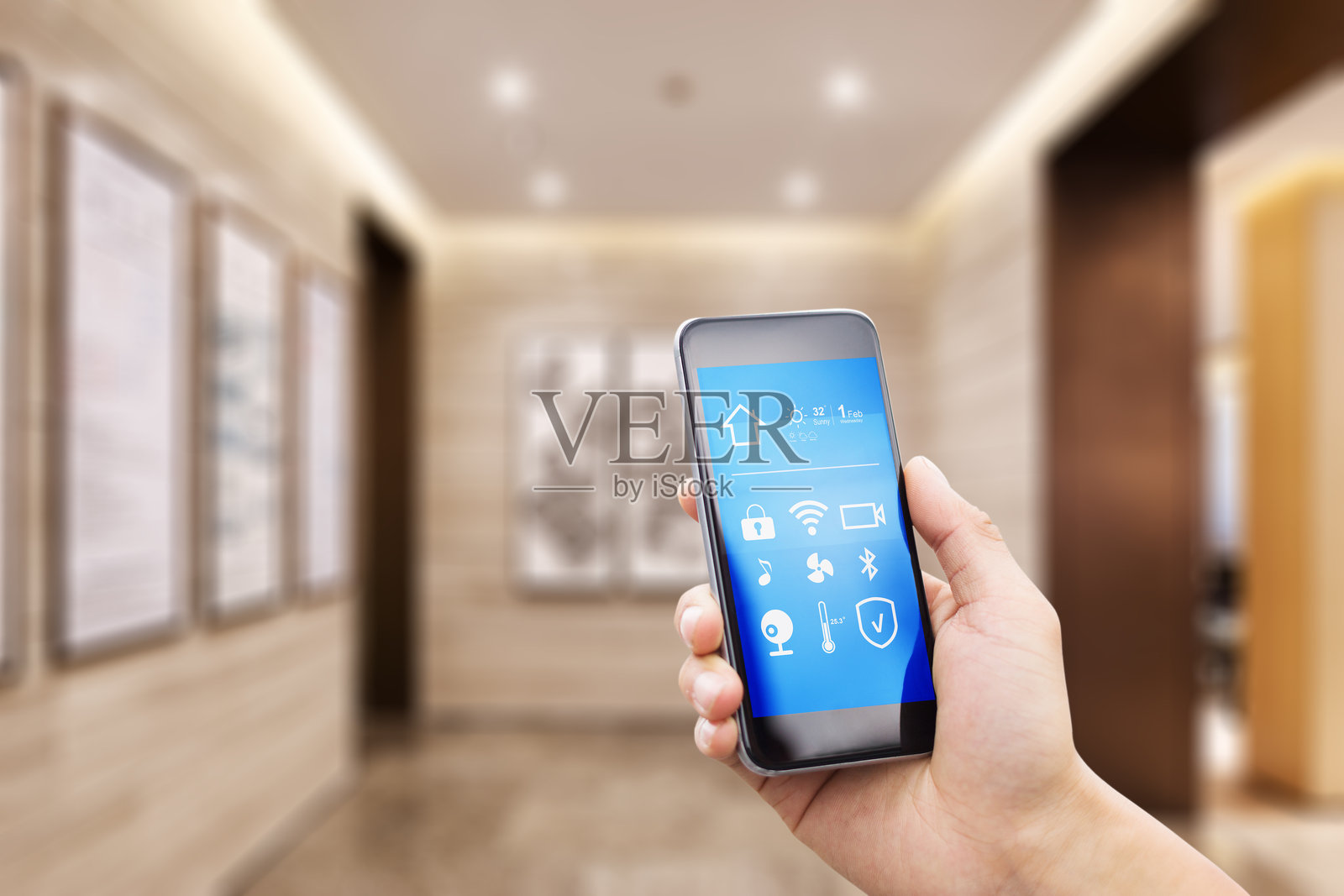 手机和智慧家居照片摄影图片