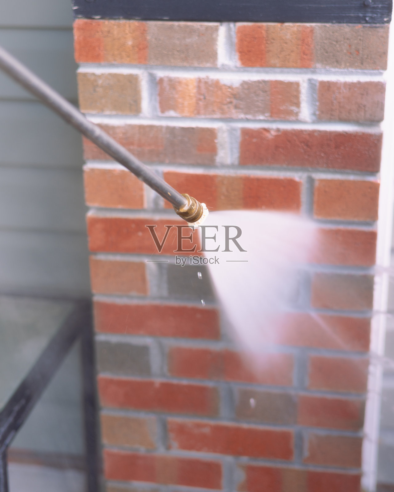 砖房高压清洗照片摄影图片