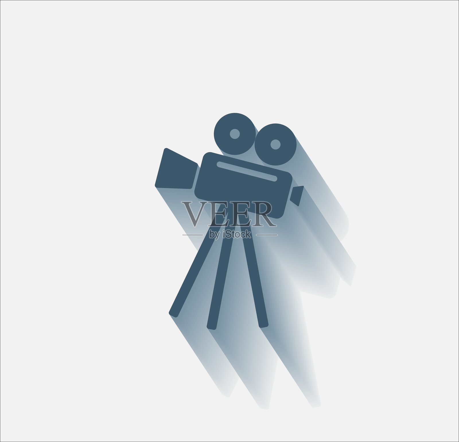 视频摄像机图标插画图片素材