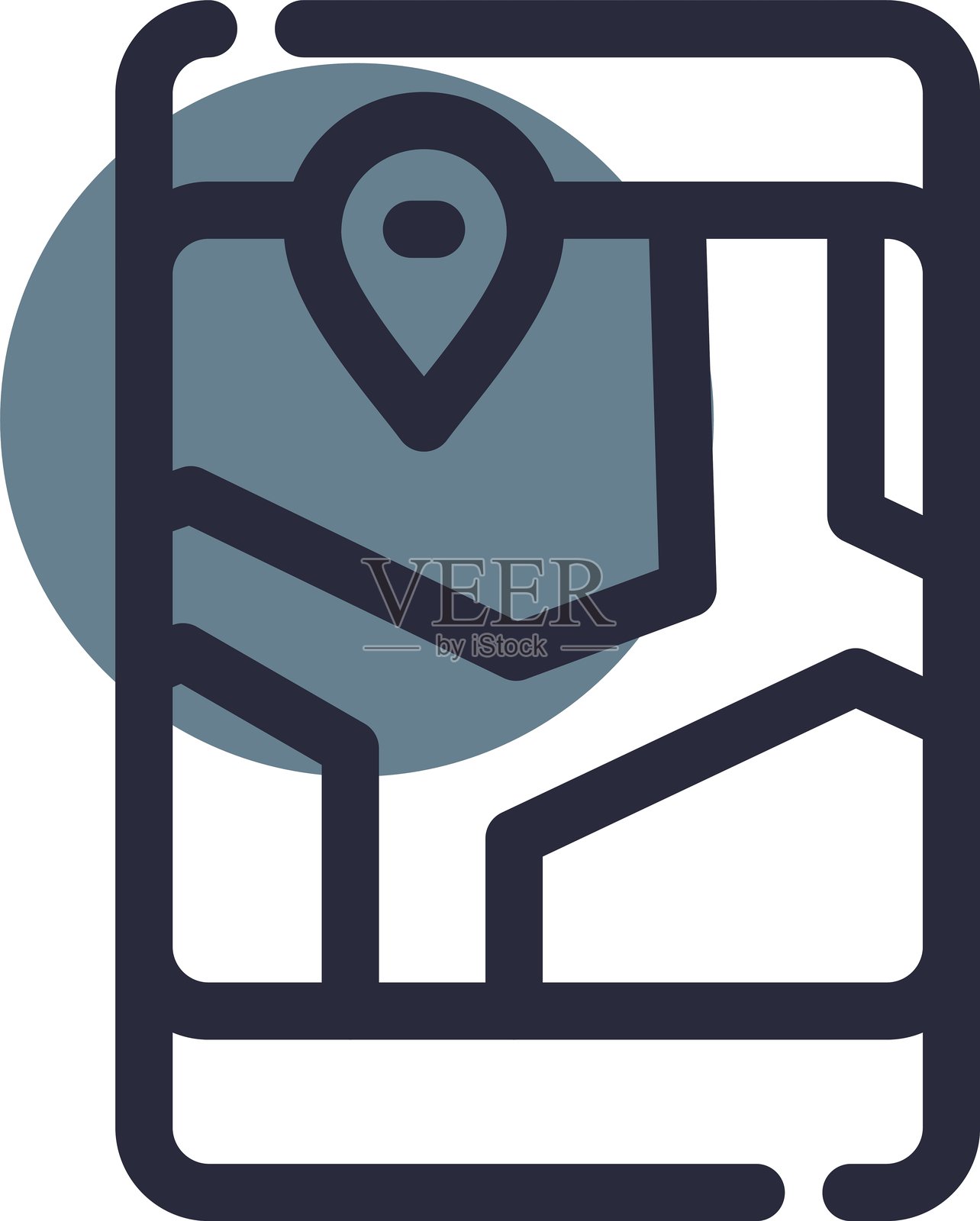 GPS图标插画图片素材