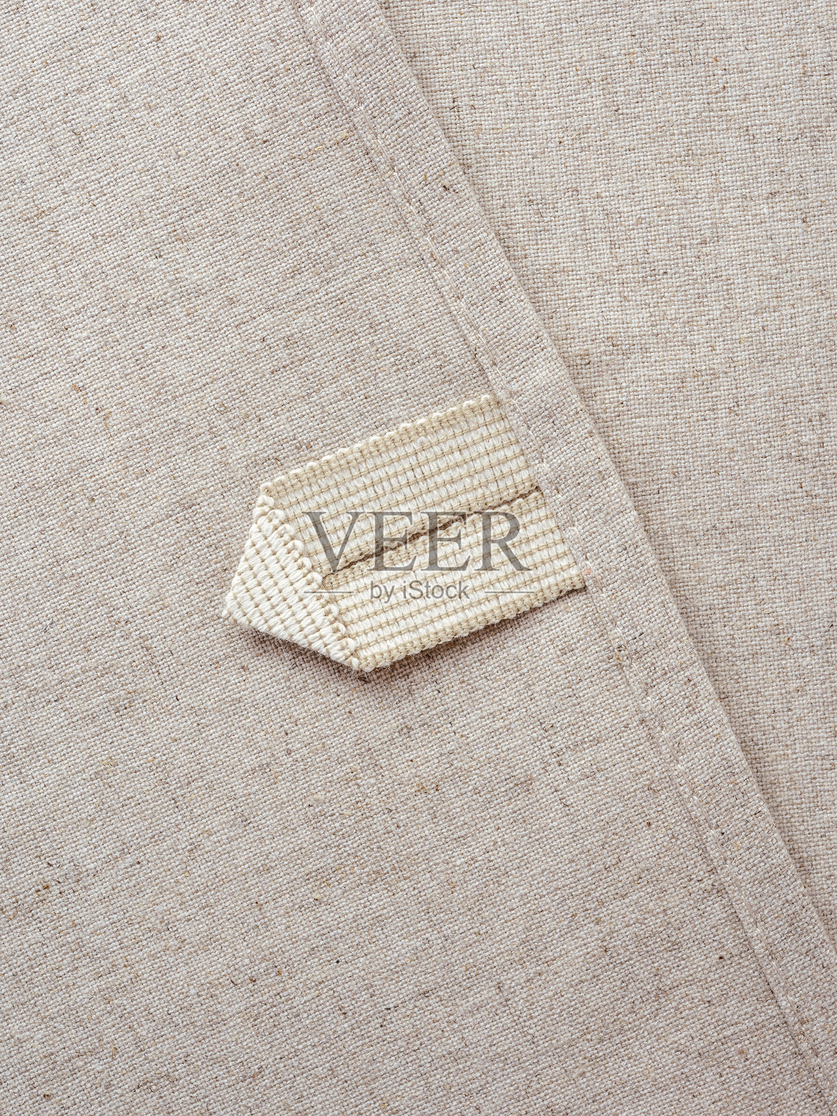 亚麻厨房毛巾。厨房的氛围。照片摄影图片