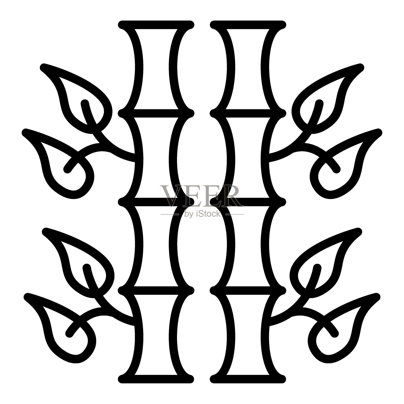 竹子图标风格插画图片素材