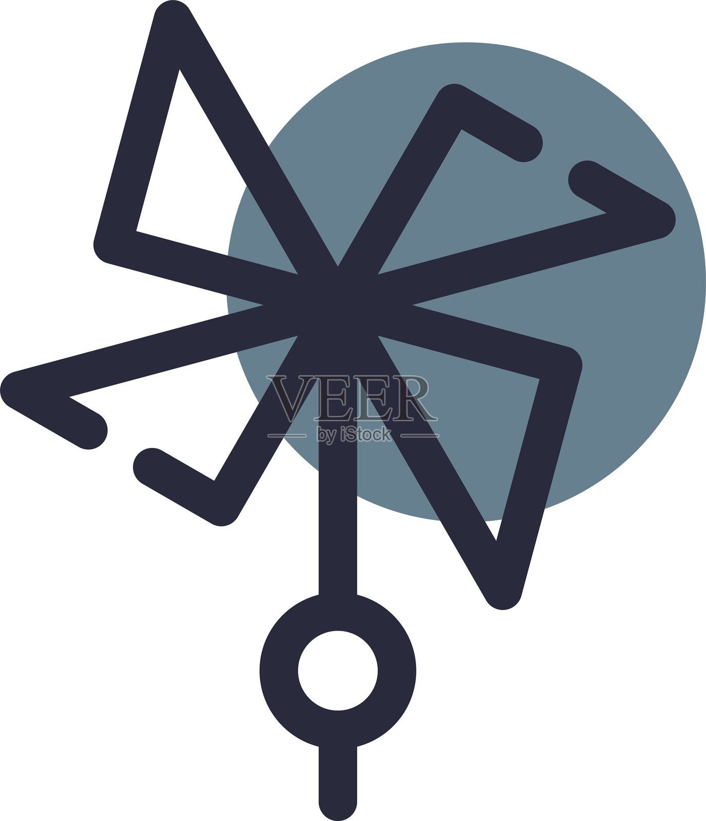 风车图标插画图片素材