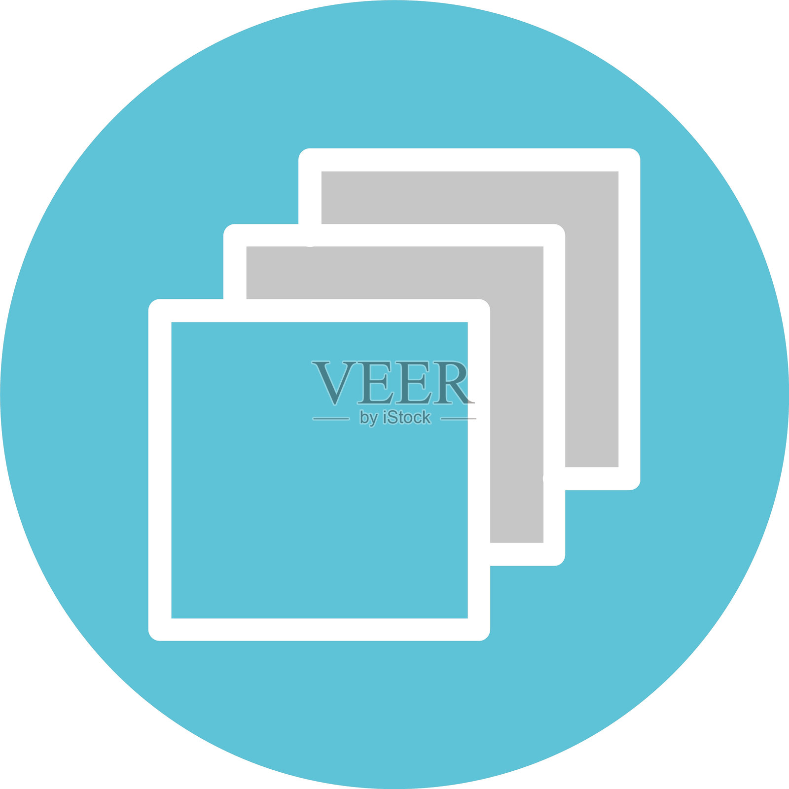 图层字形双色图标插画图片素材