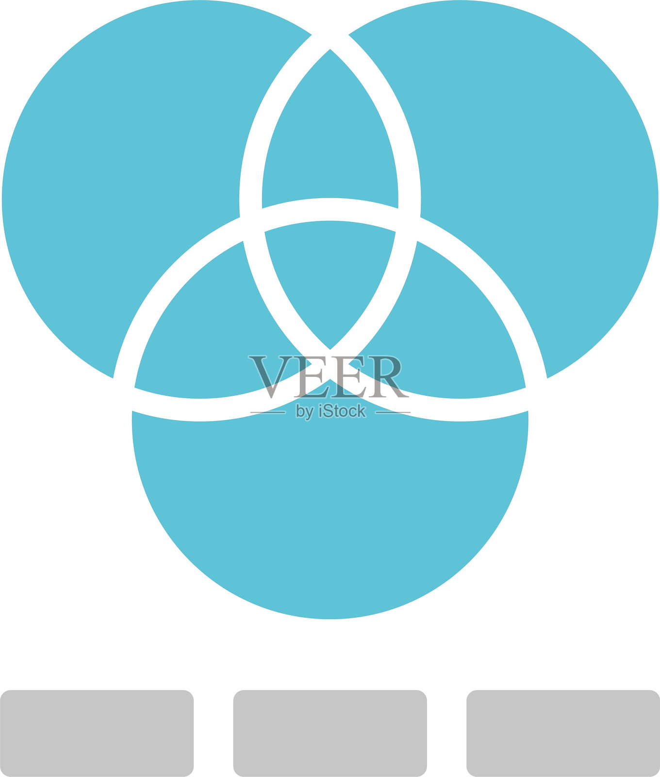 双色图标的RGB字形插画图片素材