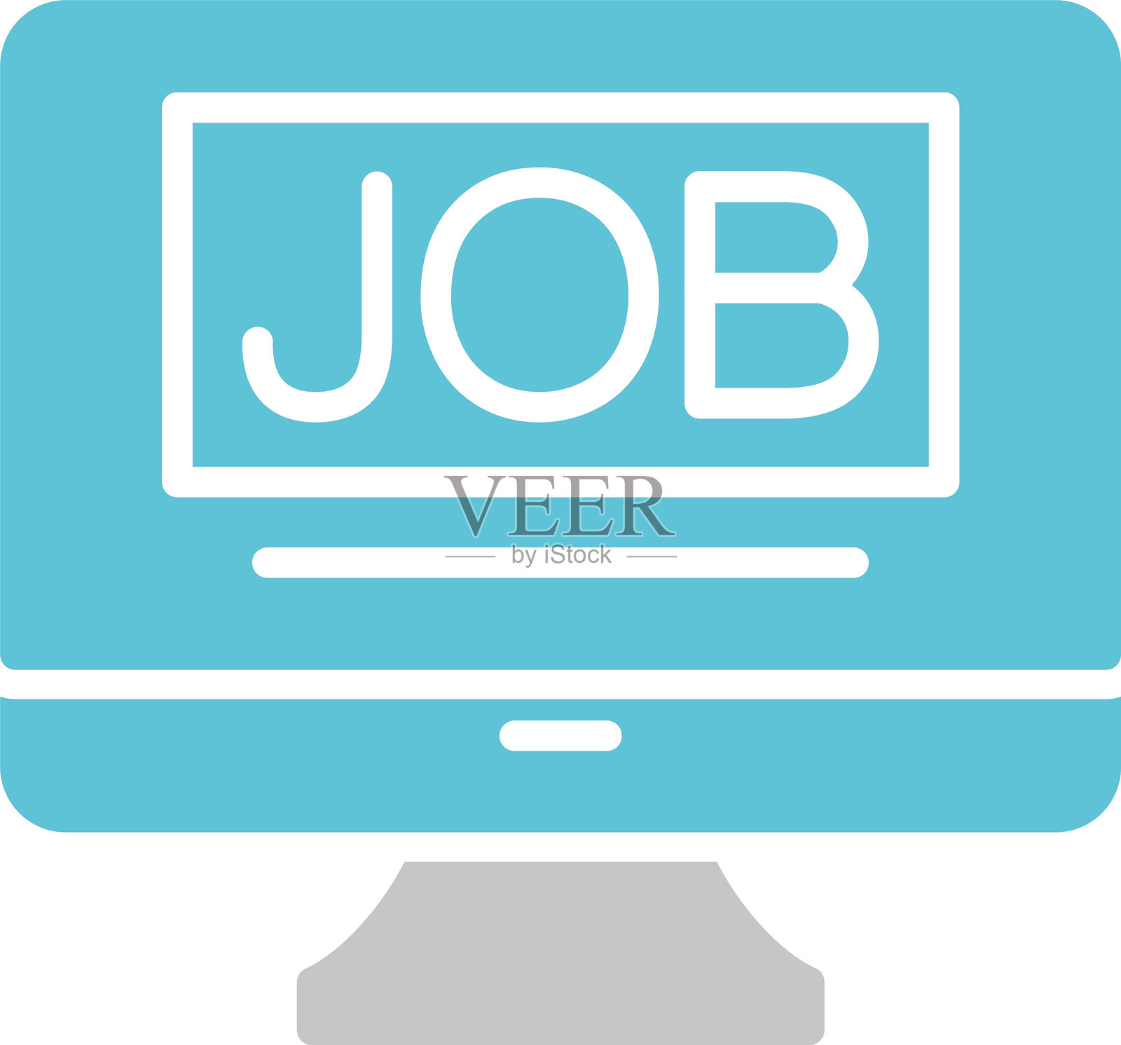 工作图标双色图标插画图片素材