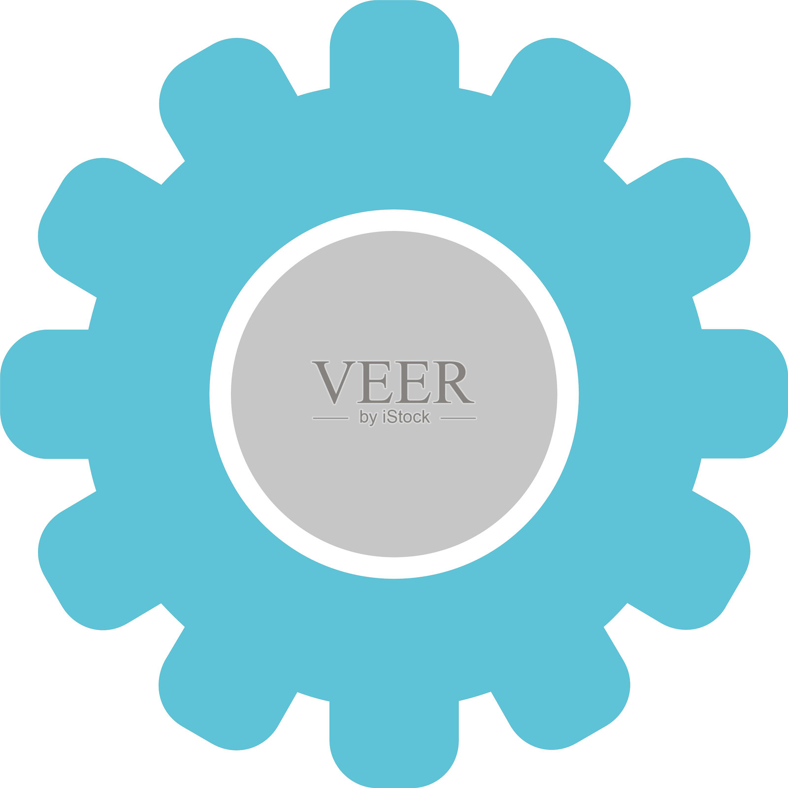 齿轮图标(双色)插画图片素材