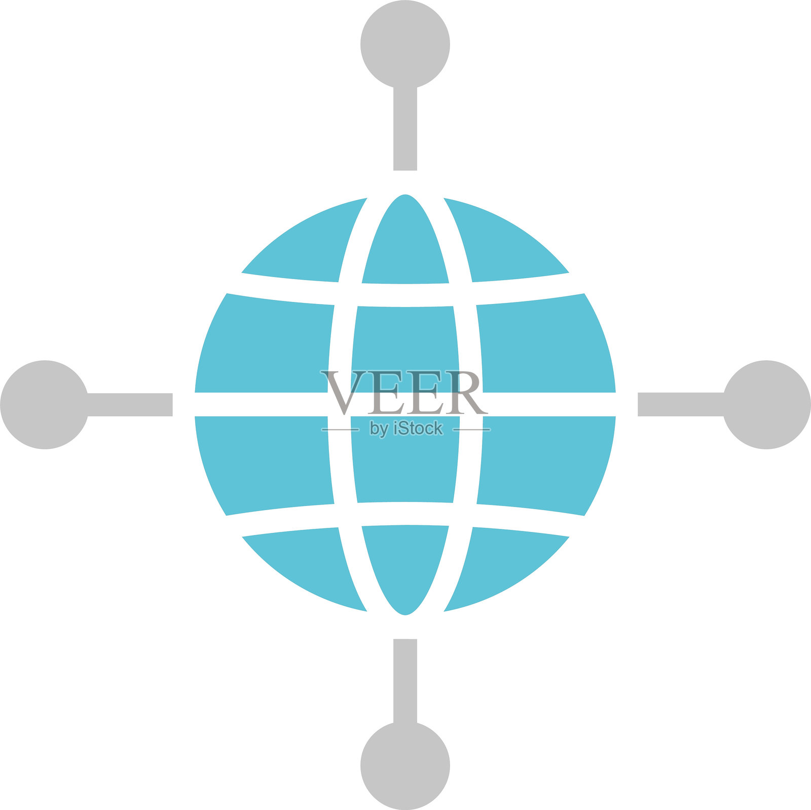 互联网图标双色设计插画图片素材