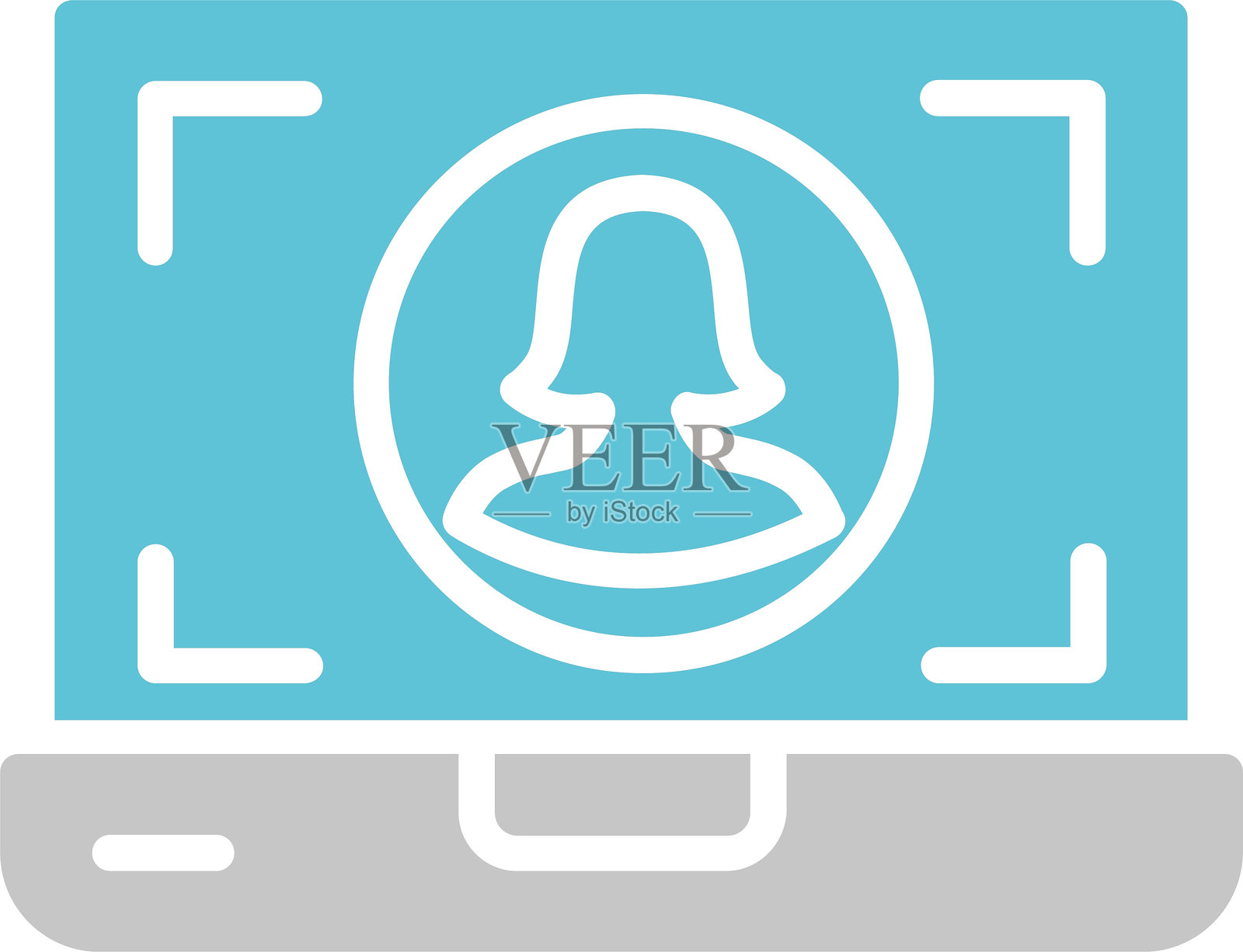 个人资料图标双色设计插画图片素材