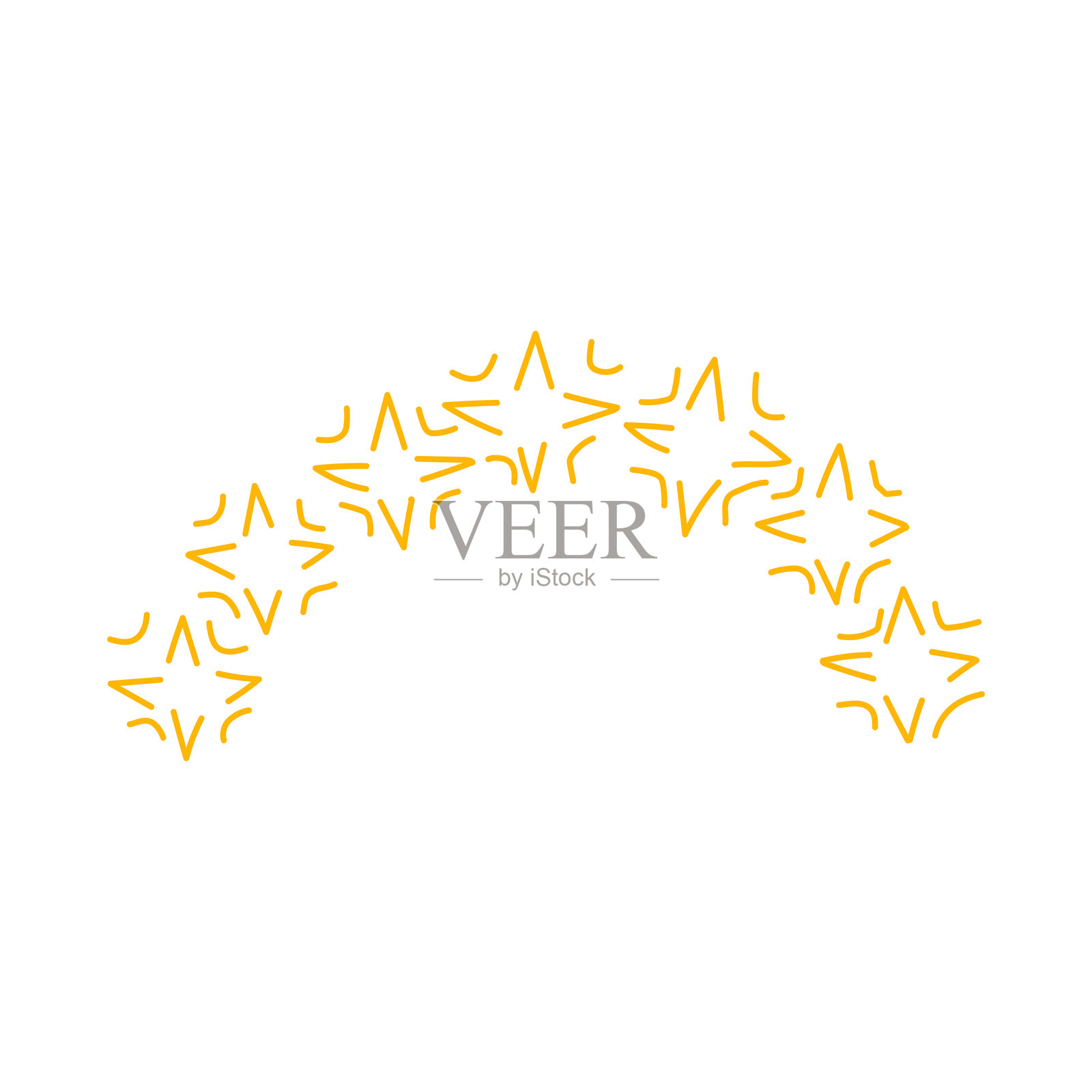 宇宙魔法星星拱门卡通矢量插图插画图片素材