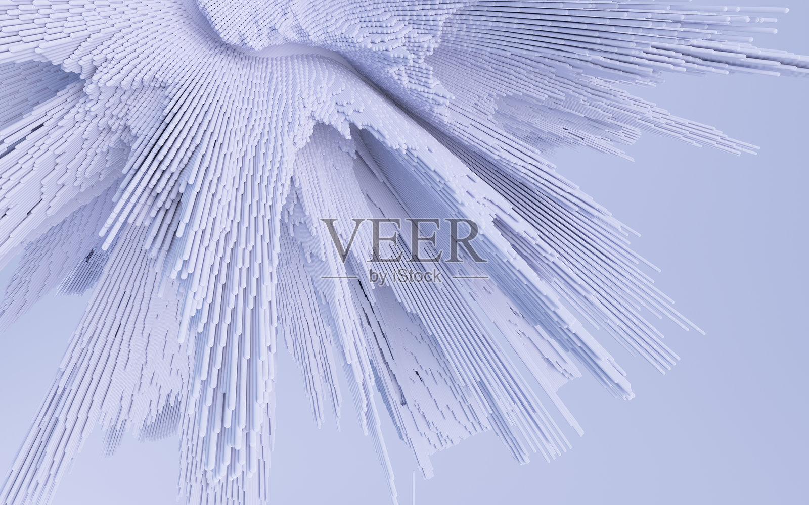 抽象细致形状的3D渲染图。照片摄影图片