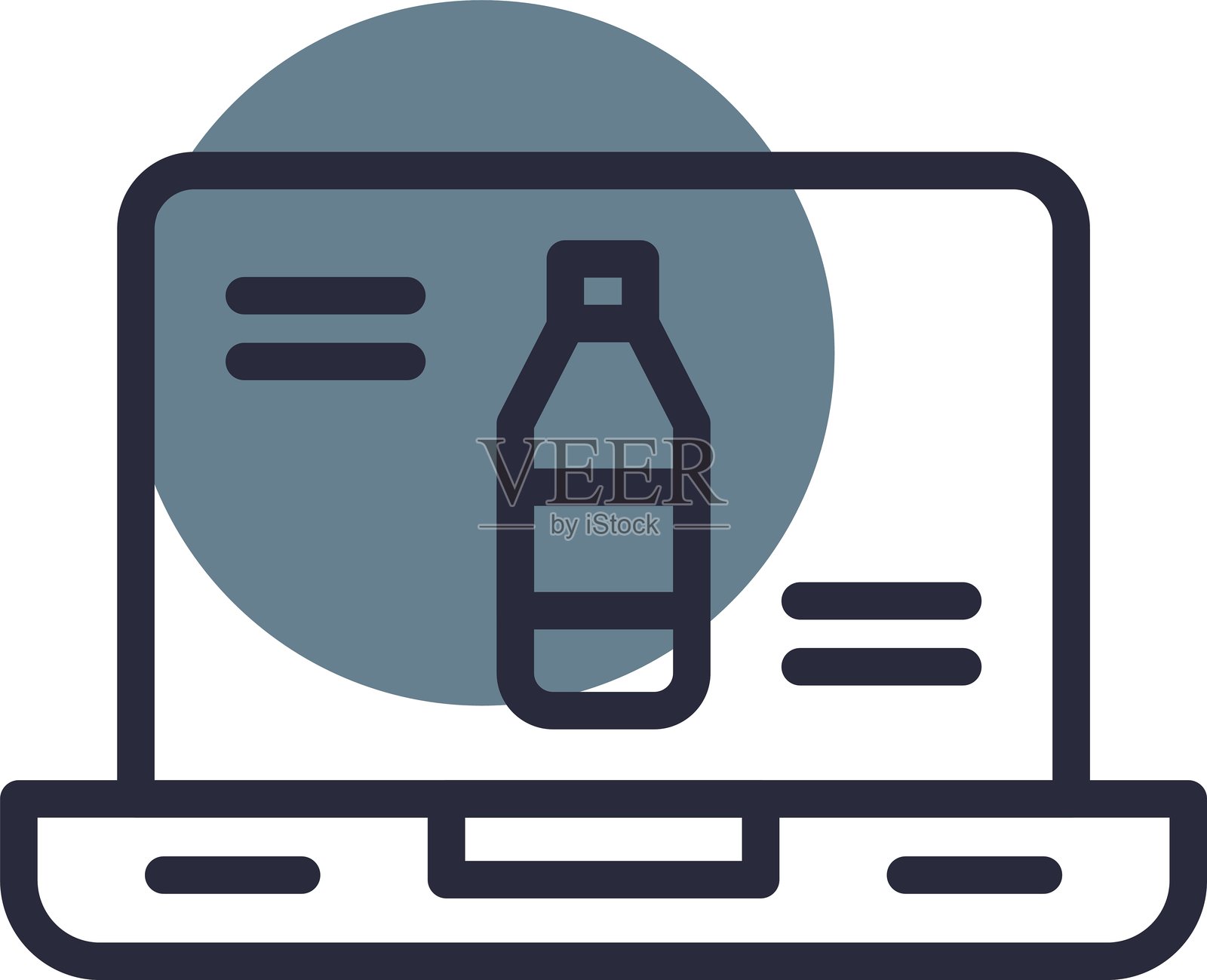 在线购物图标插画图片素材