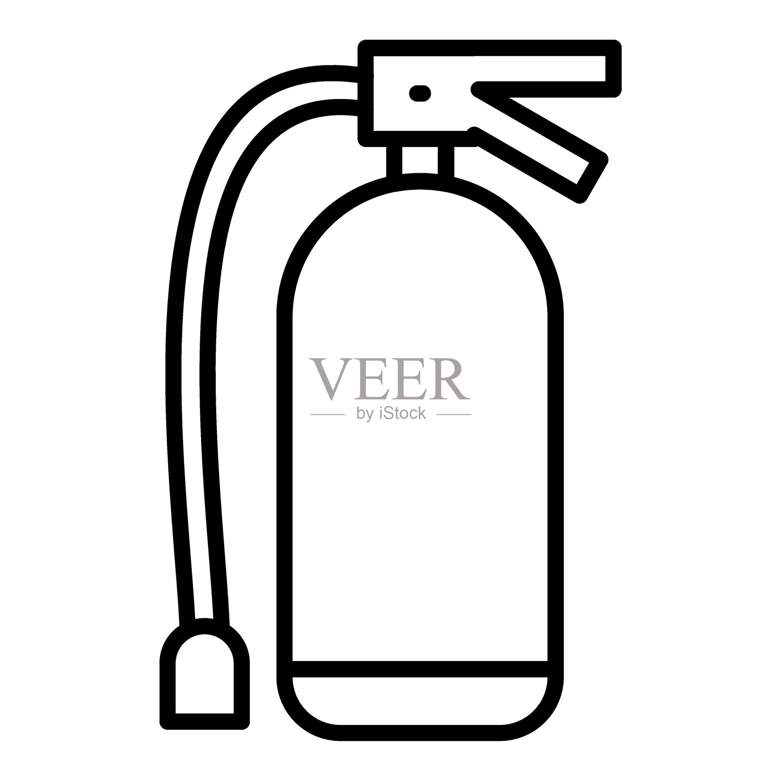 灭火器图标风格插画图片素材