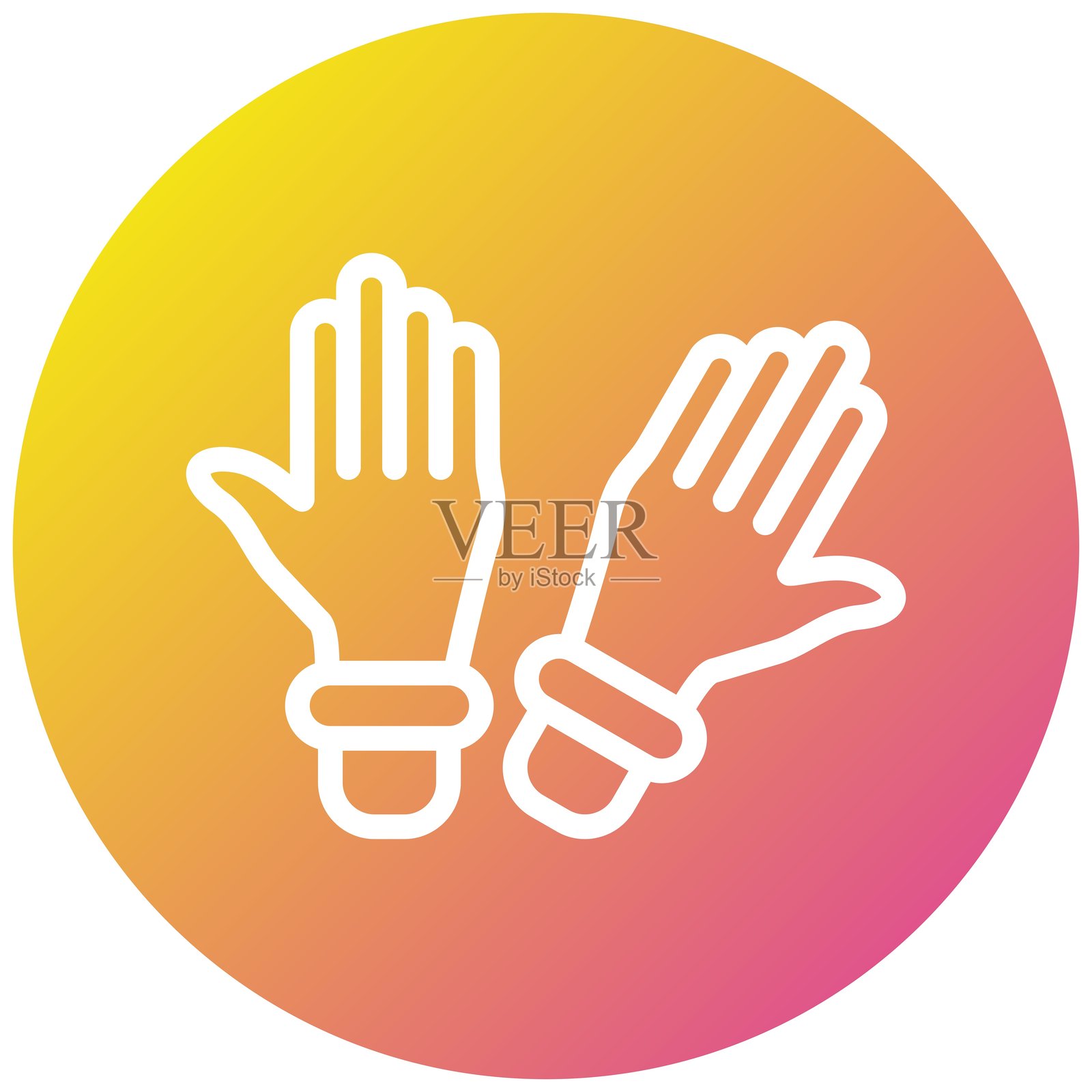 手套矢量图标设计插图插画图片素材