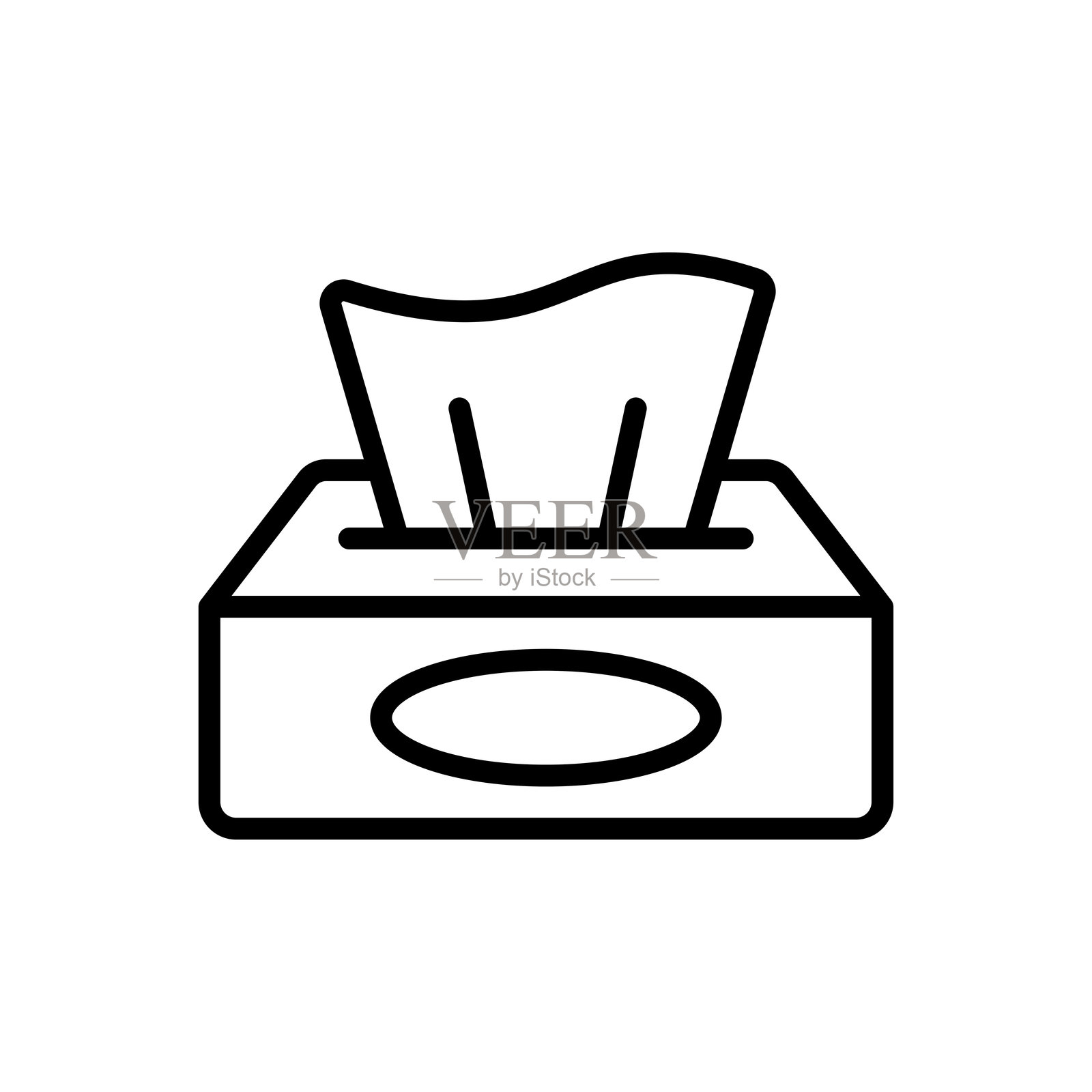 纸巾图标矢量设计模板,简单而干净插画图片素材