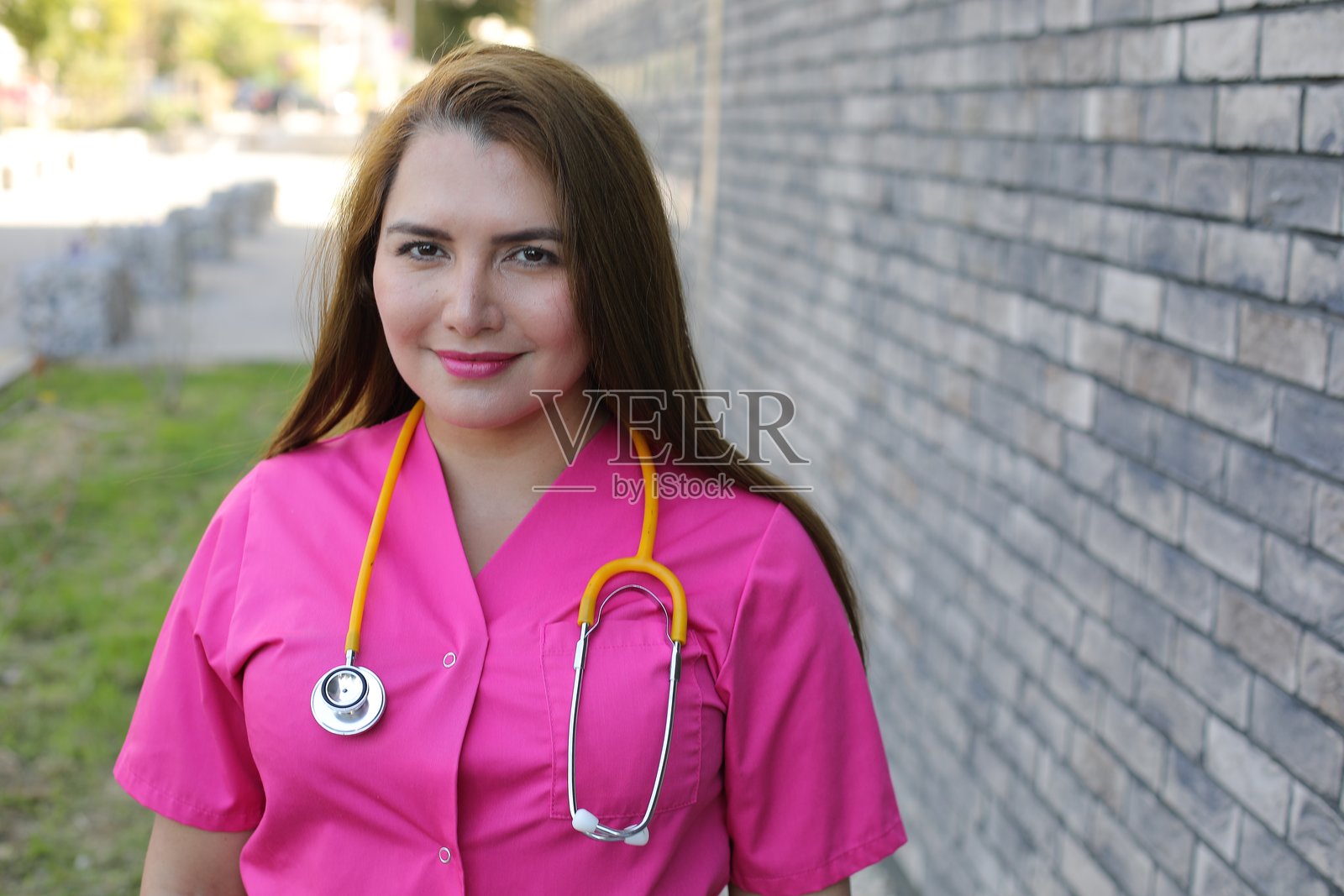 女性医疗工作者特写照片摄影图片