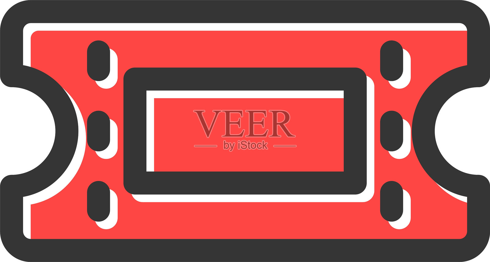 票务图标插画图片素材