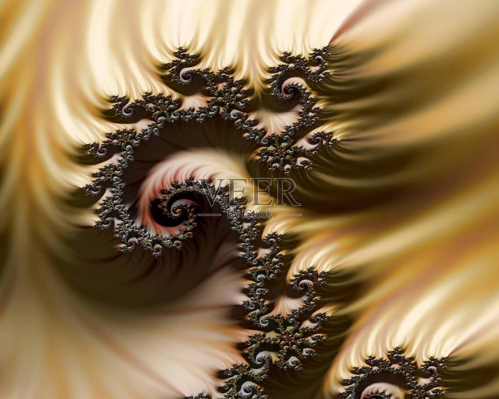 柔软丝绸背景上的神秘形状。照片摄影图片