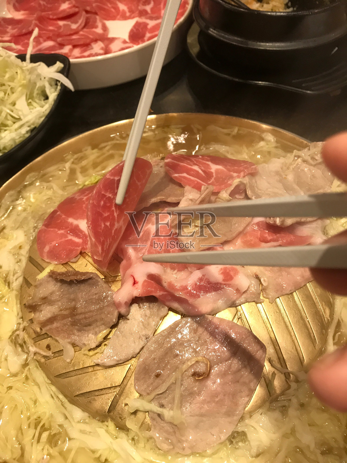 猪肉烧烤照片摄影图片