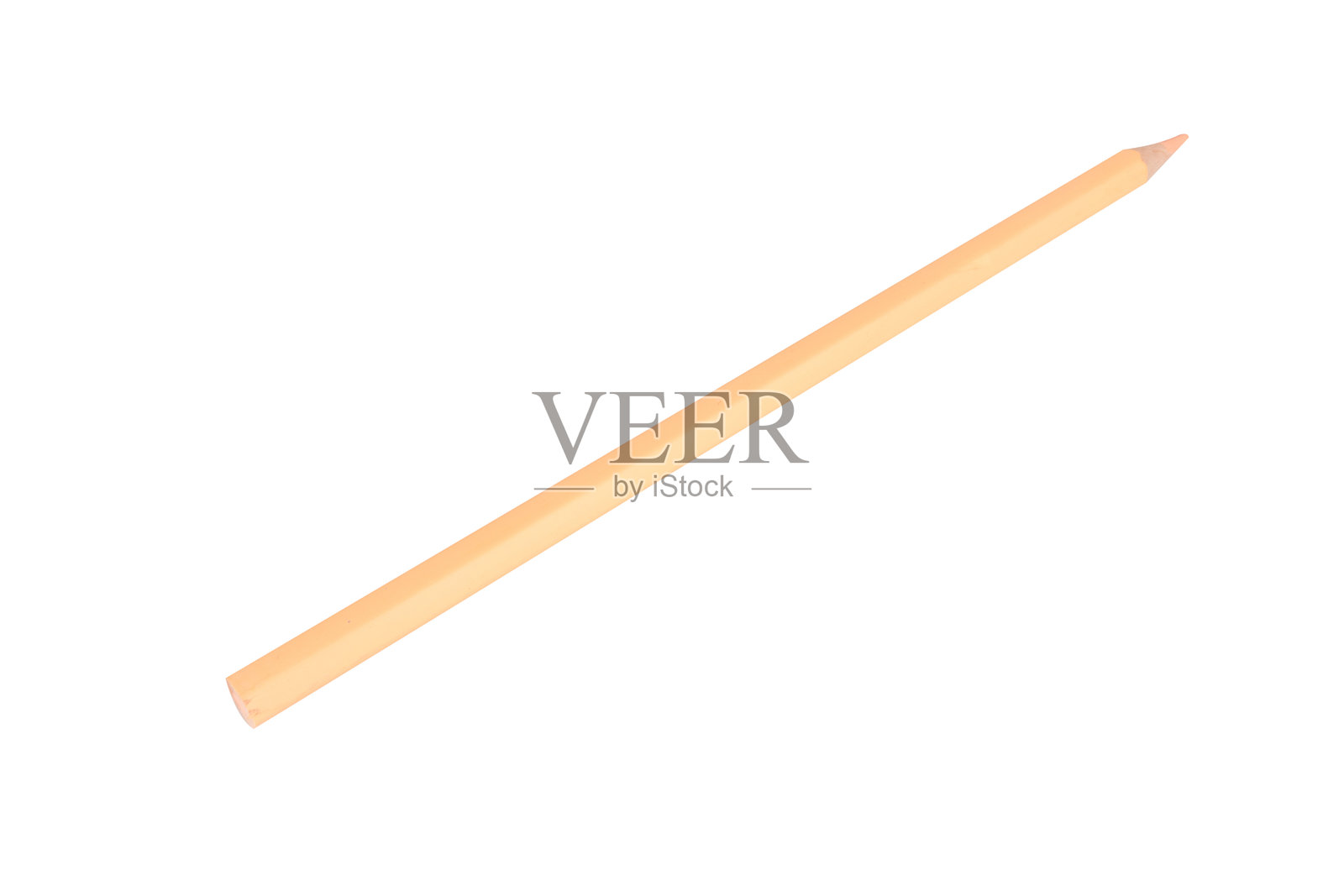 孤立在白色背景上的黄色彩色铅笔照片摄影图片