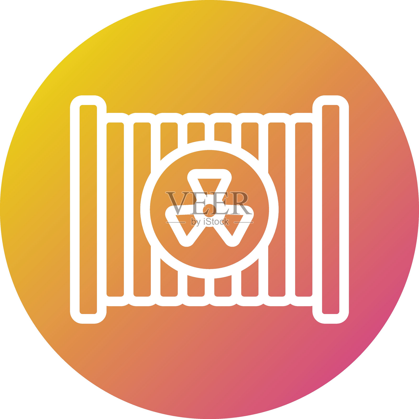 散热器矢量图标设计插图插画图片素材