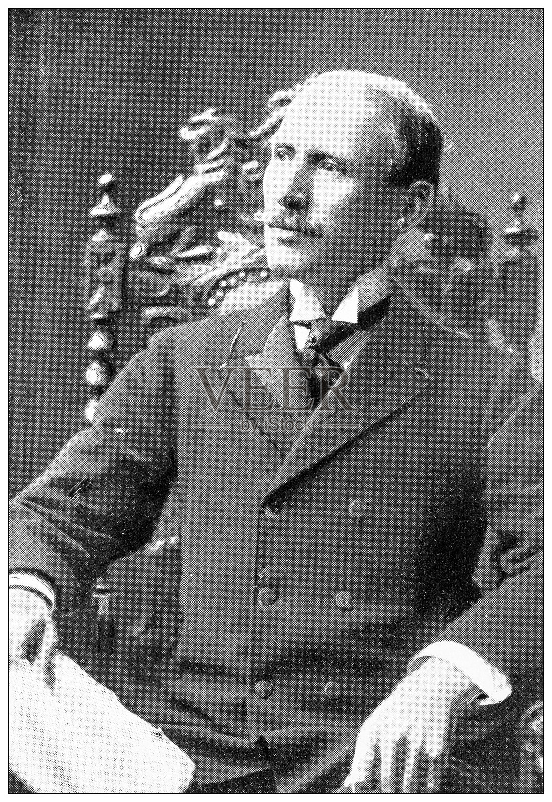 古董图片:美国邮政服务,佩里·希斯插画图片素材