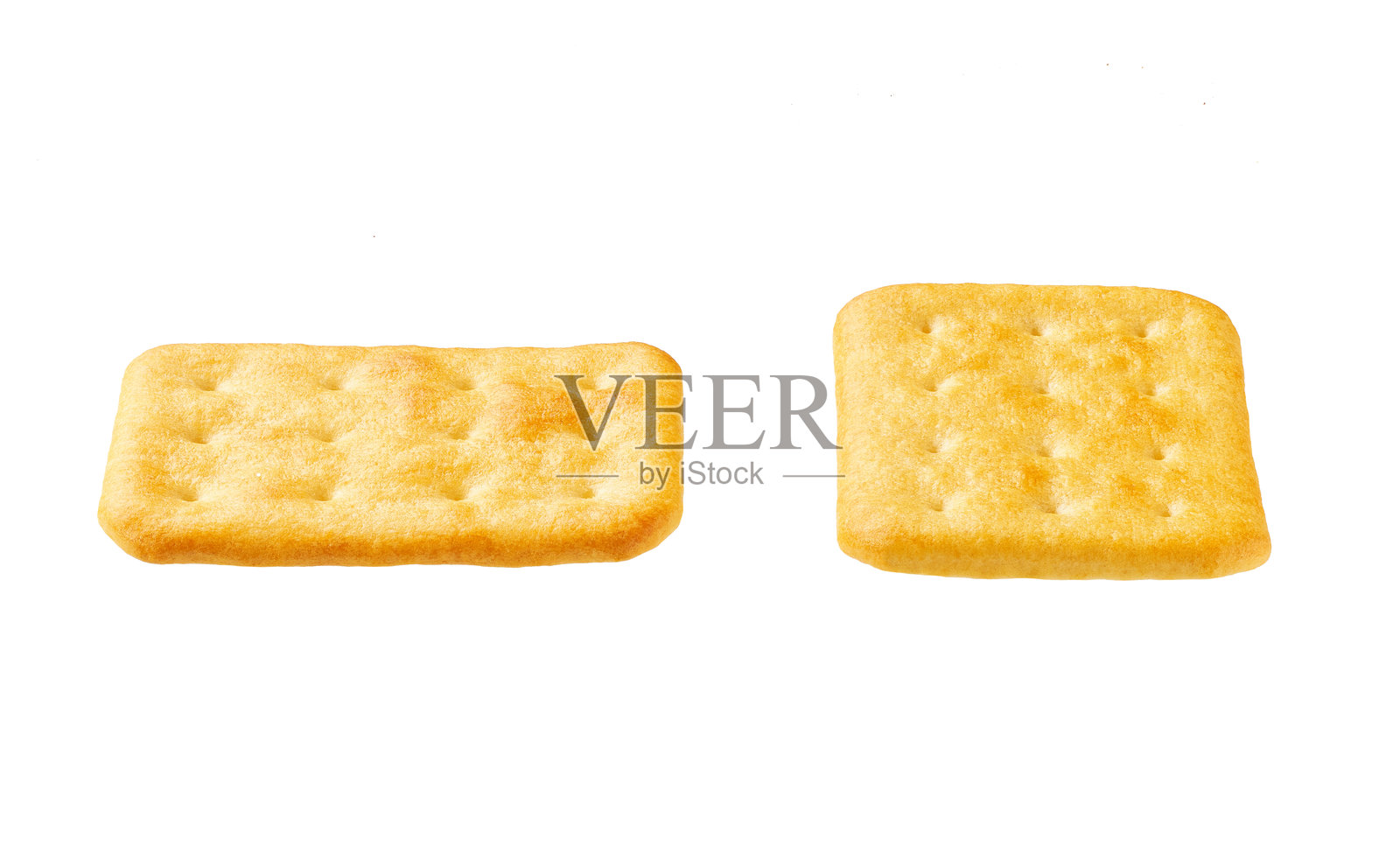 奶酪饼干孤立在白色背景上。照片摄影图片