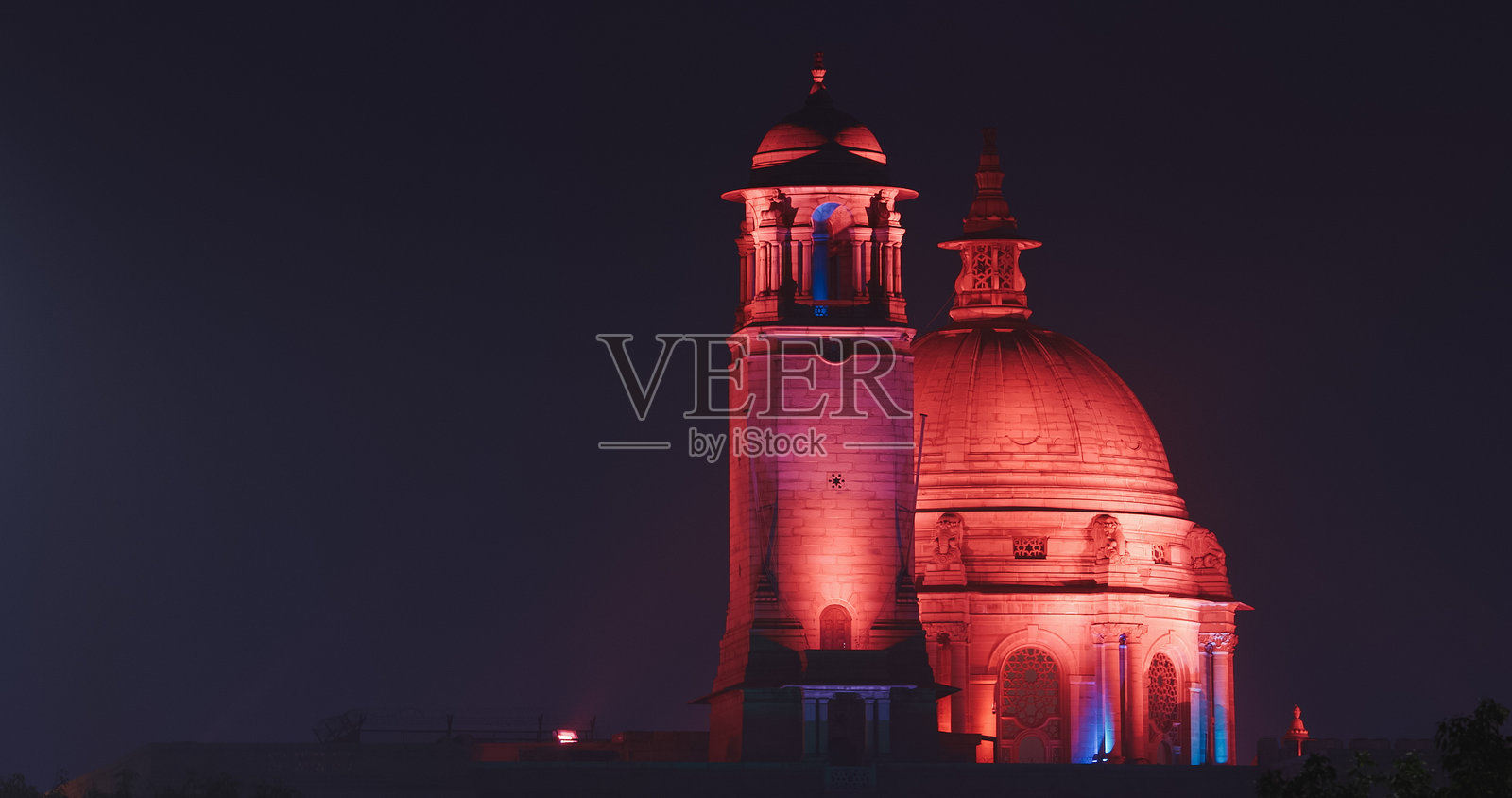 印度德里新德里的总统府近景照片摄影图片