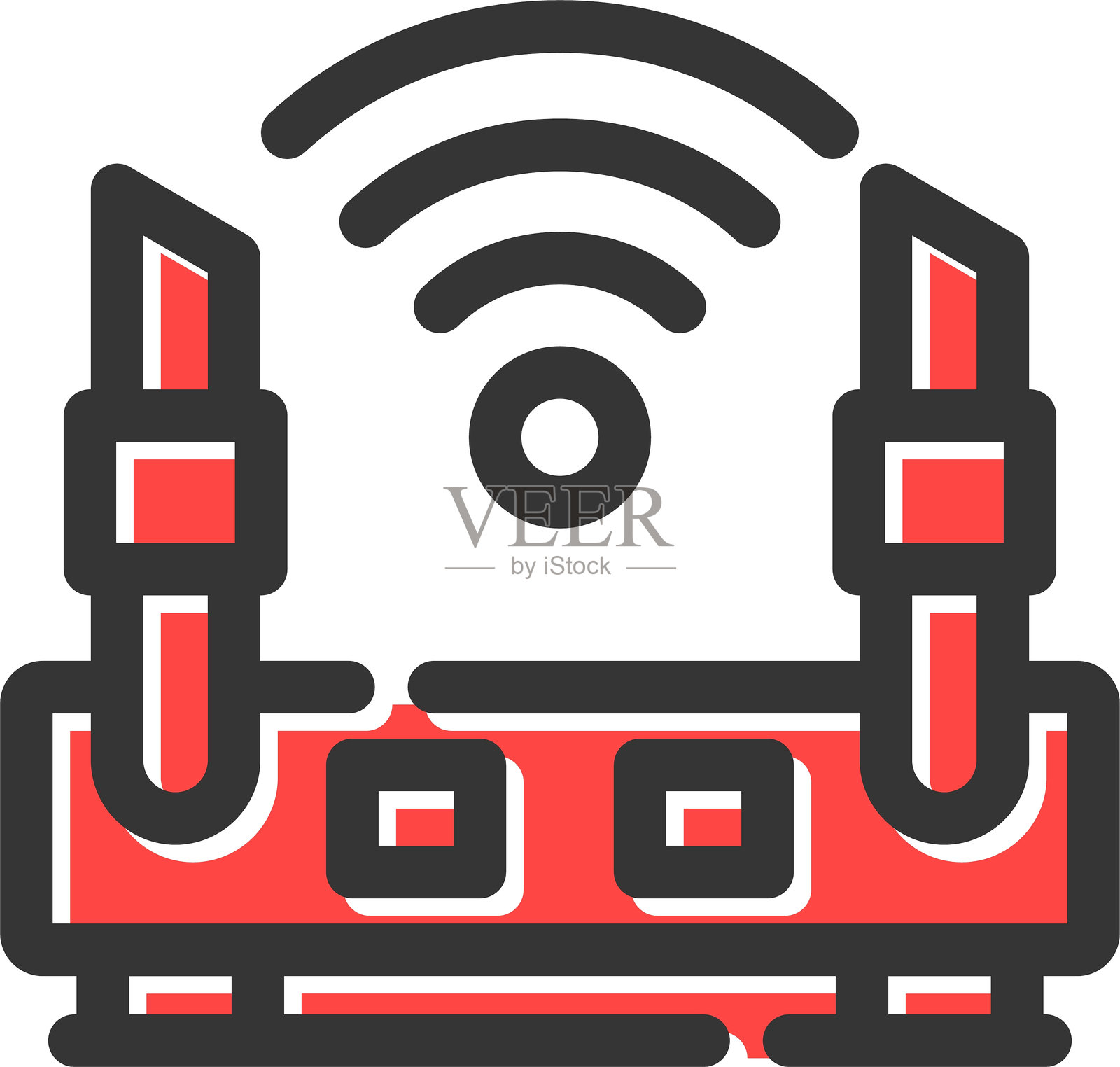 Wifi路由器图标插画图片素材