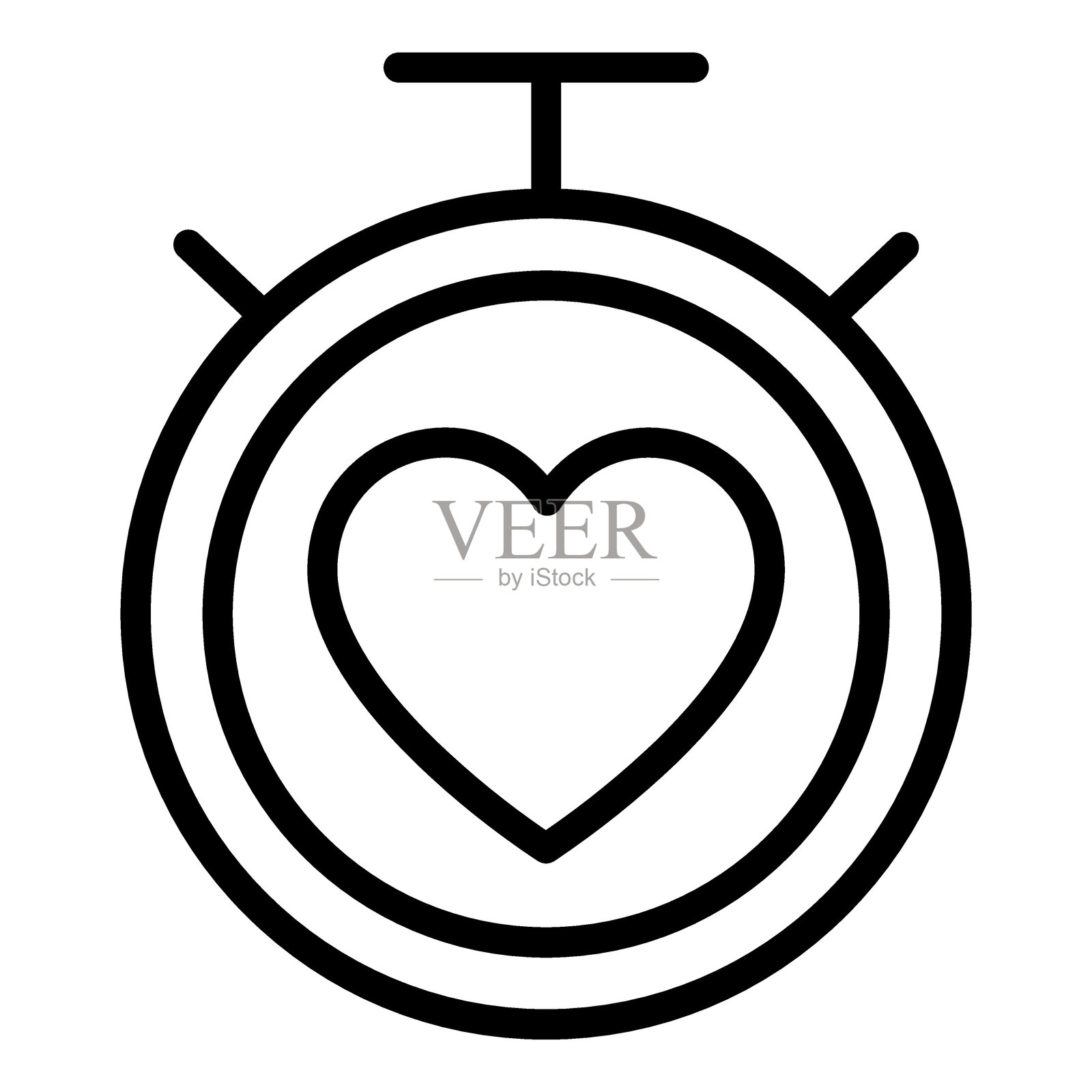 经典爱情图标风格插画图片素材