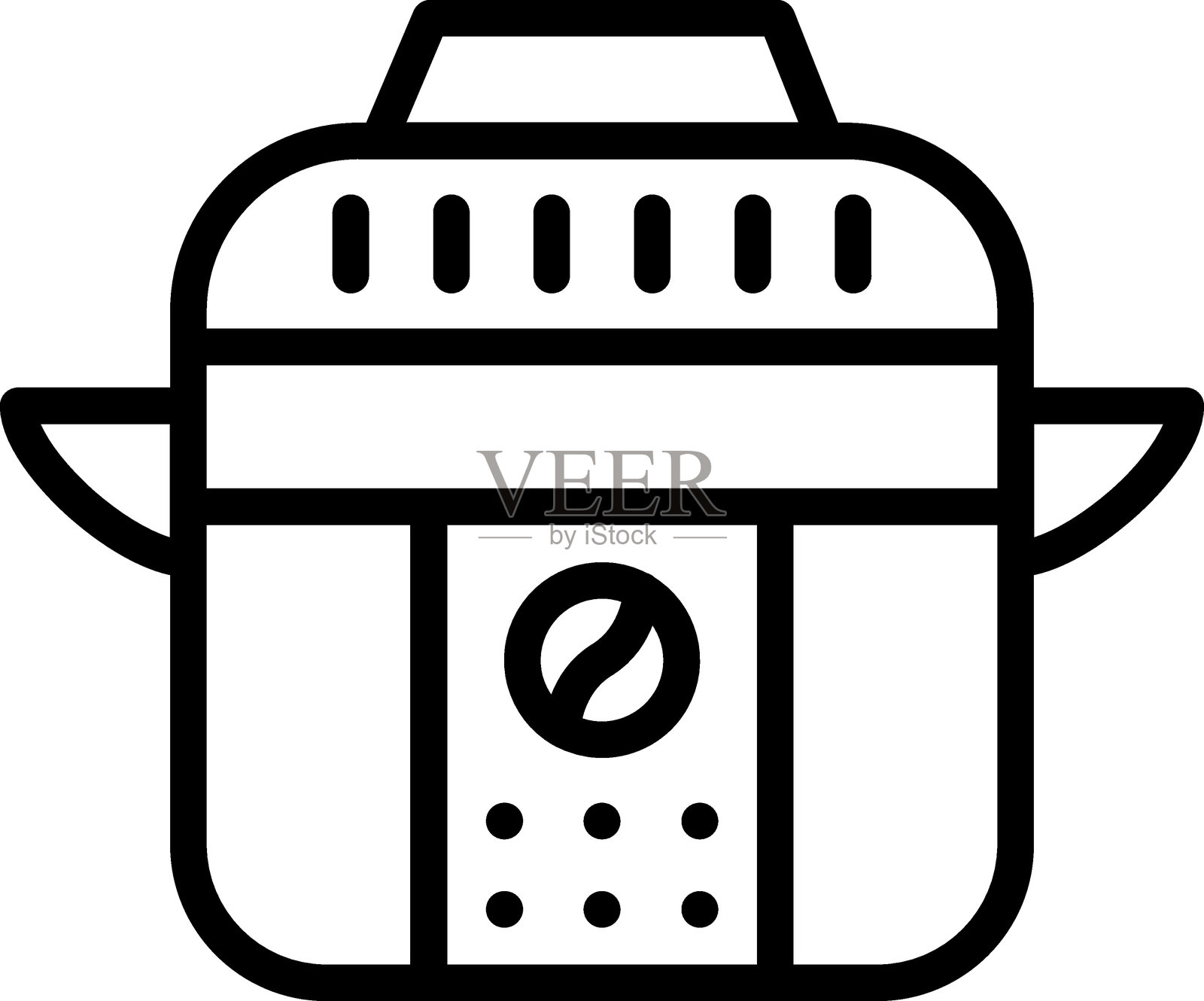 速溶锅图标风格插画图片素材