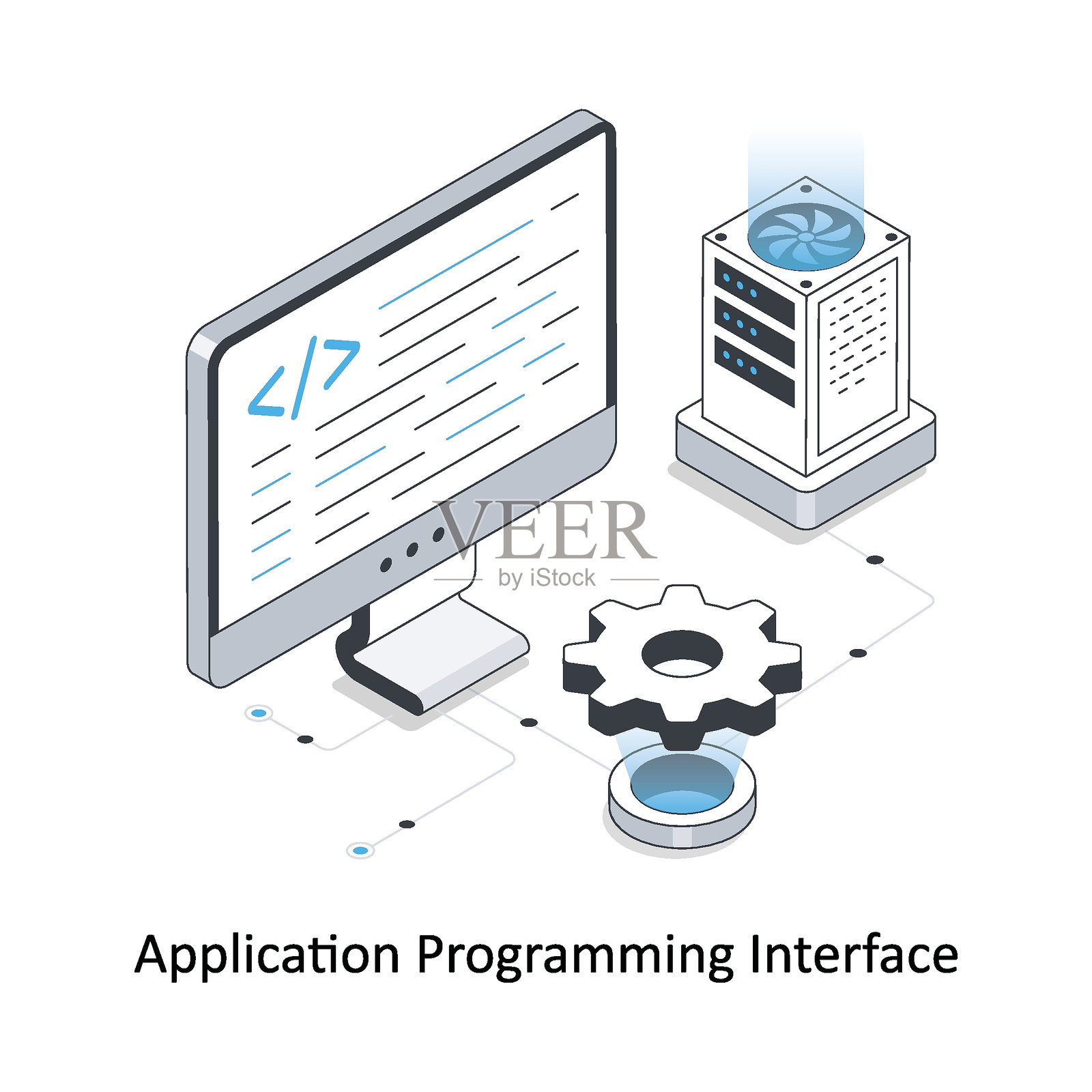 应用程序编程接口等距库存插图,EPS文件库存插图插画图片素材
