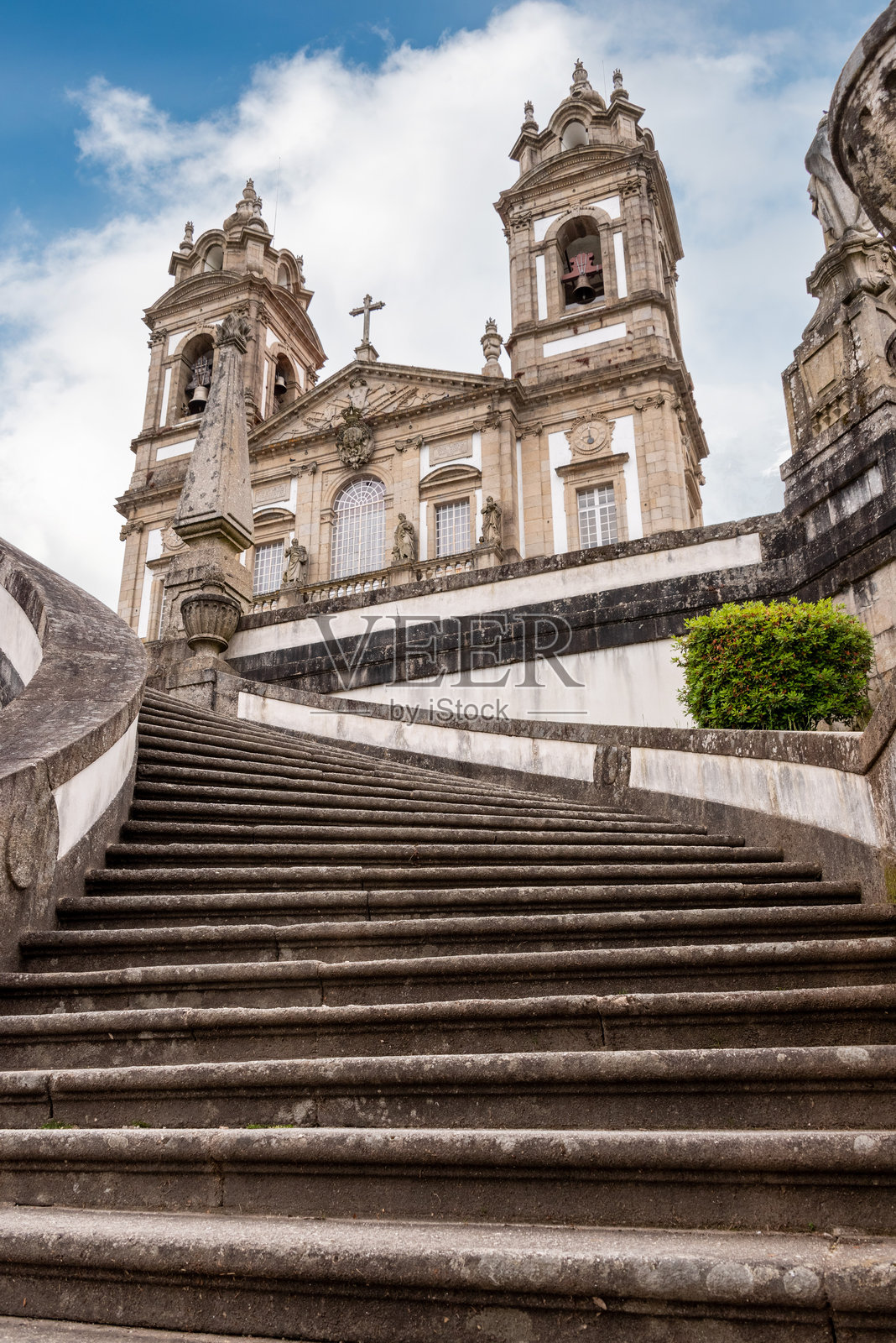 葡萄牙布拉加著名的巴洛克风格大教堂博姆耶稣山照片摄影图片
