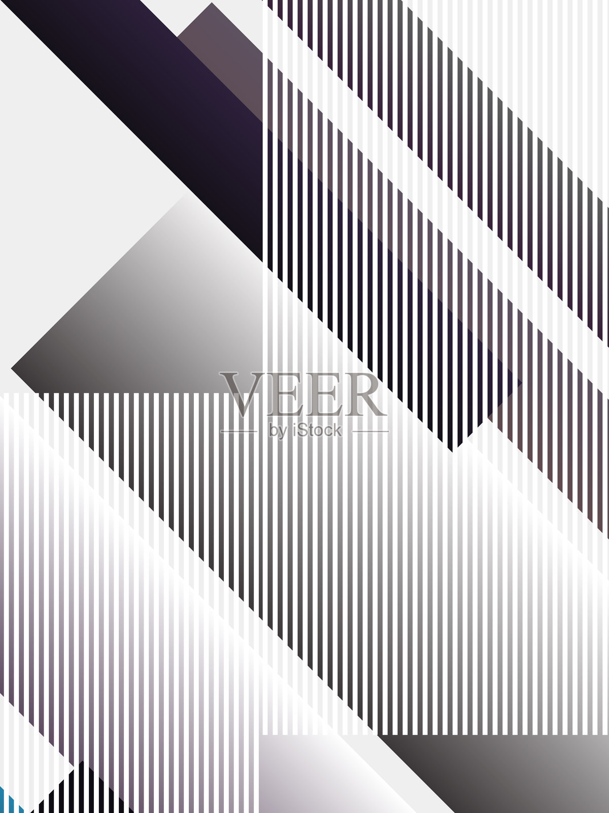 抽象色彩几何形状与条纹平面背景插画图片素材