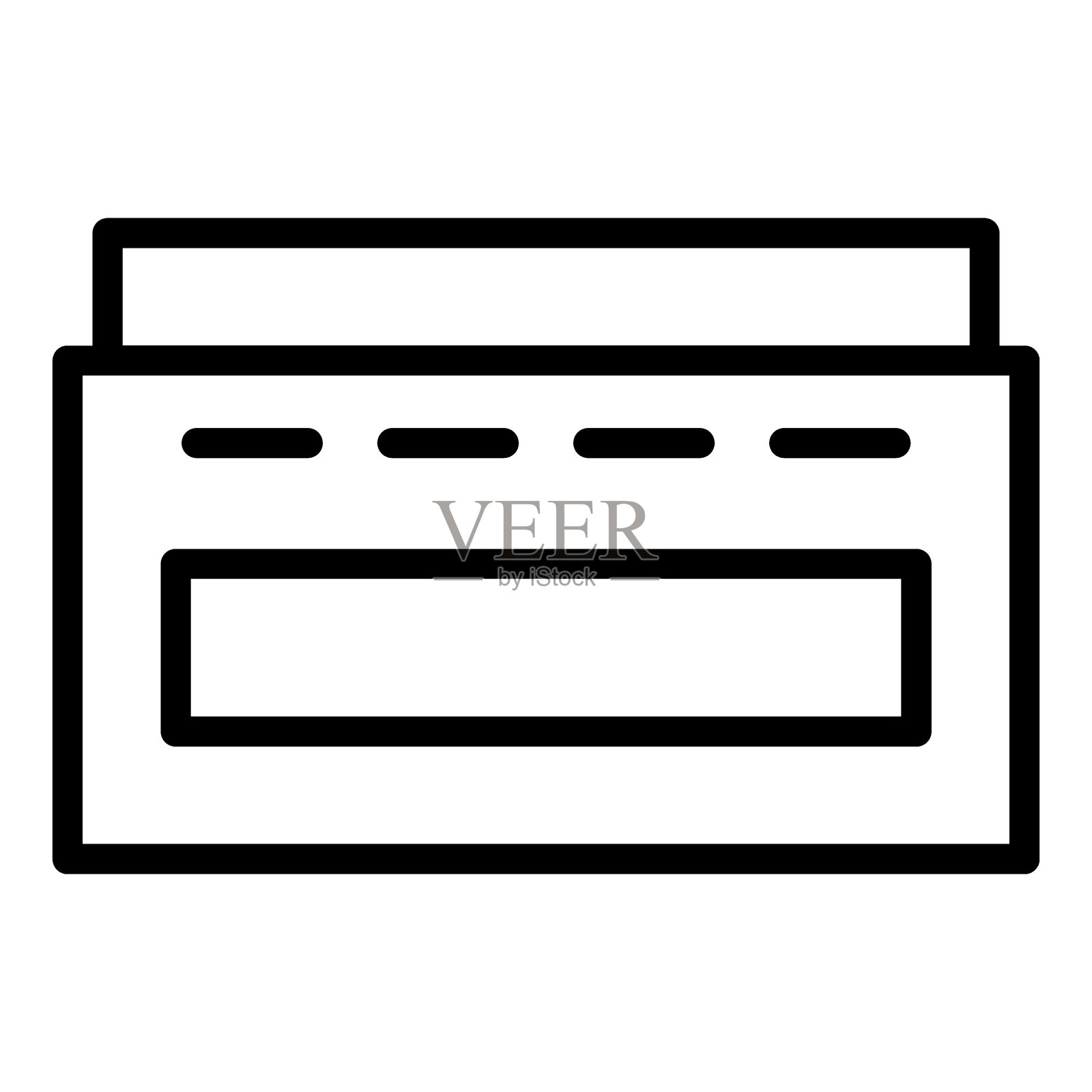 媒体大师图标风格插画图片素材