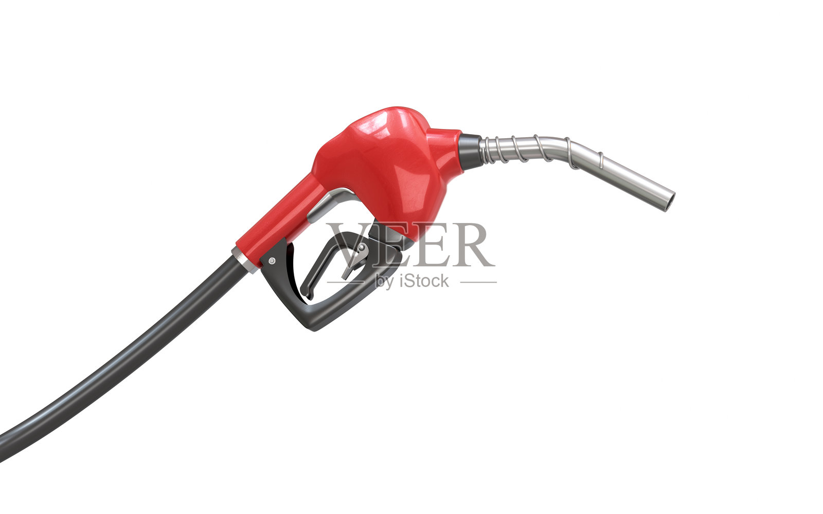 红色加油泵,对象剪切路径照片摄影图片
