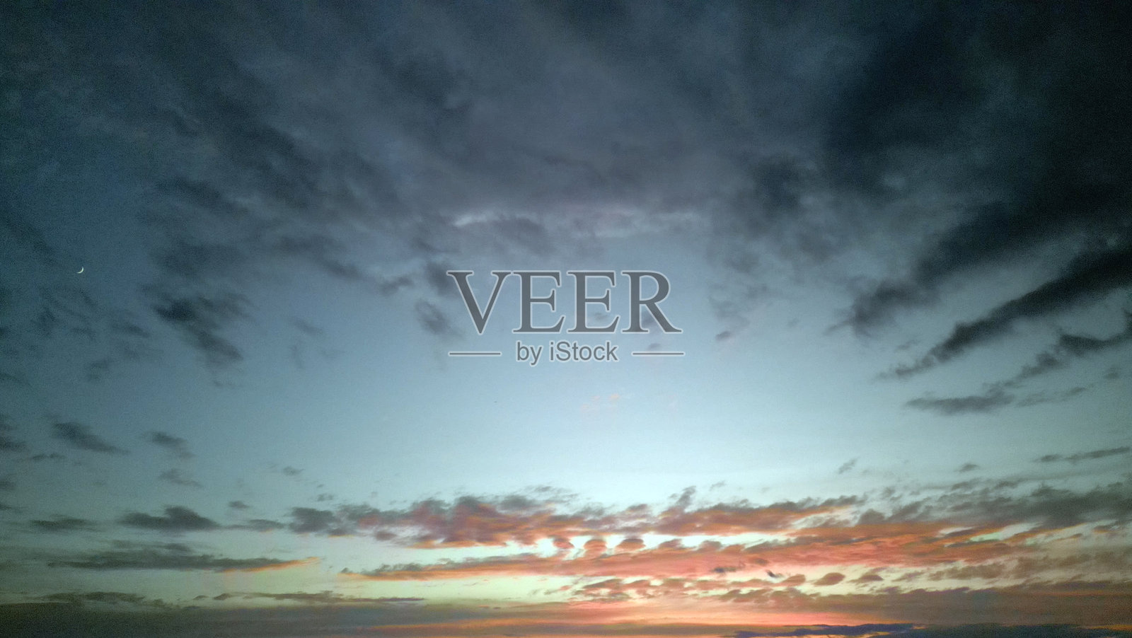 自然云景 蔚蓝地平线 空中天空 气候 环境 气象照片摄影图片