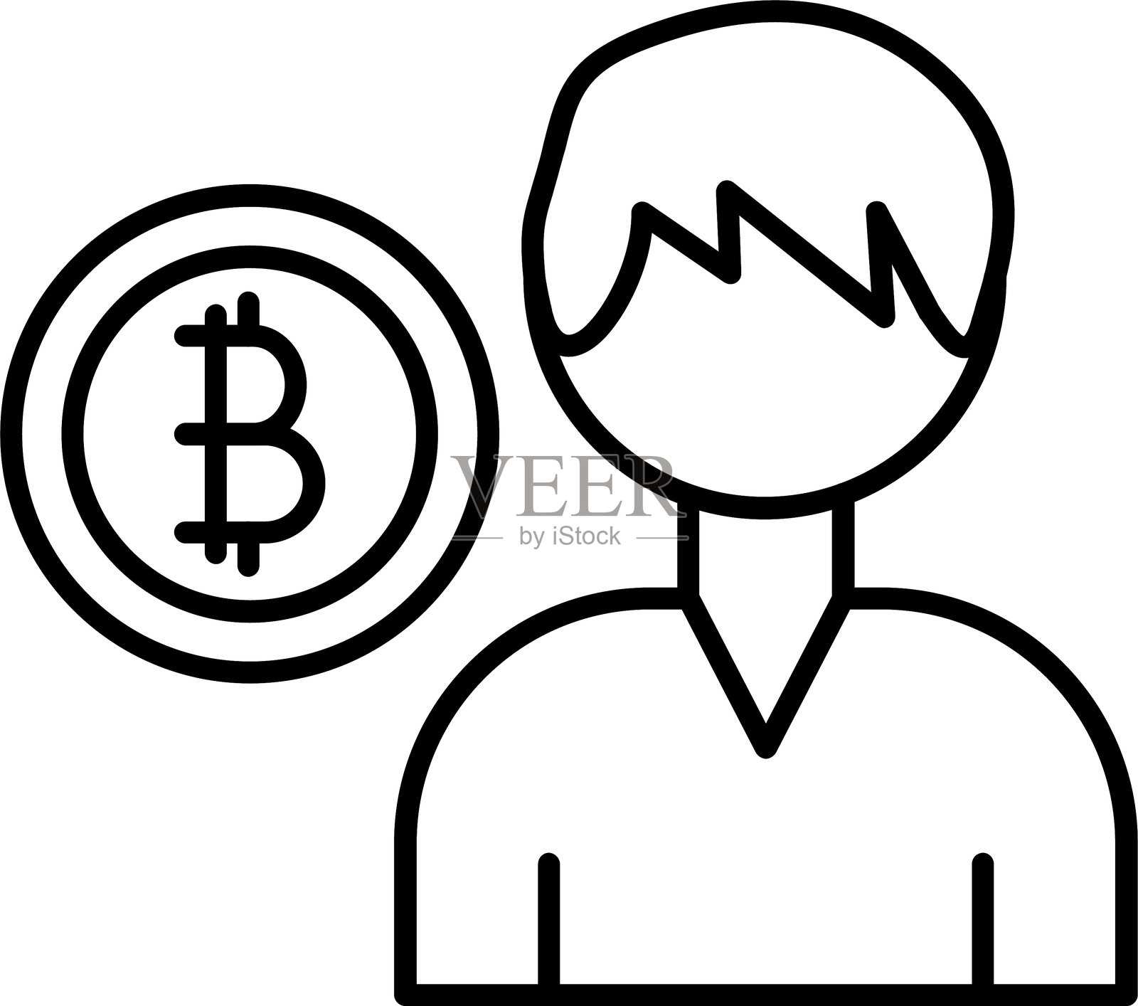 投资者图标插画图片素材