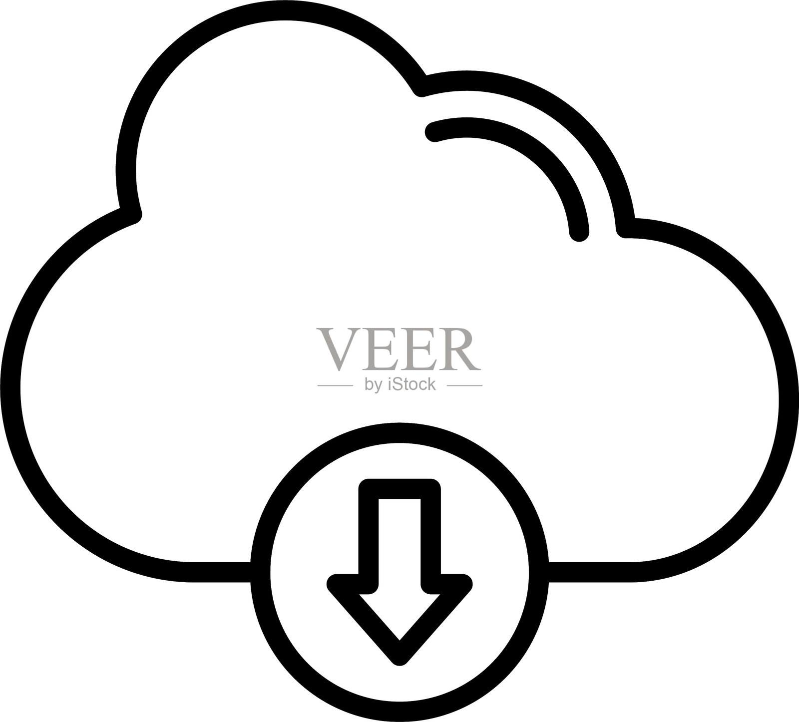 云下载图标插画图片素材