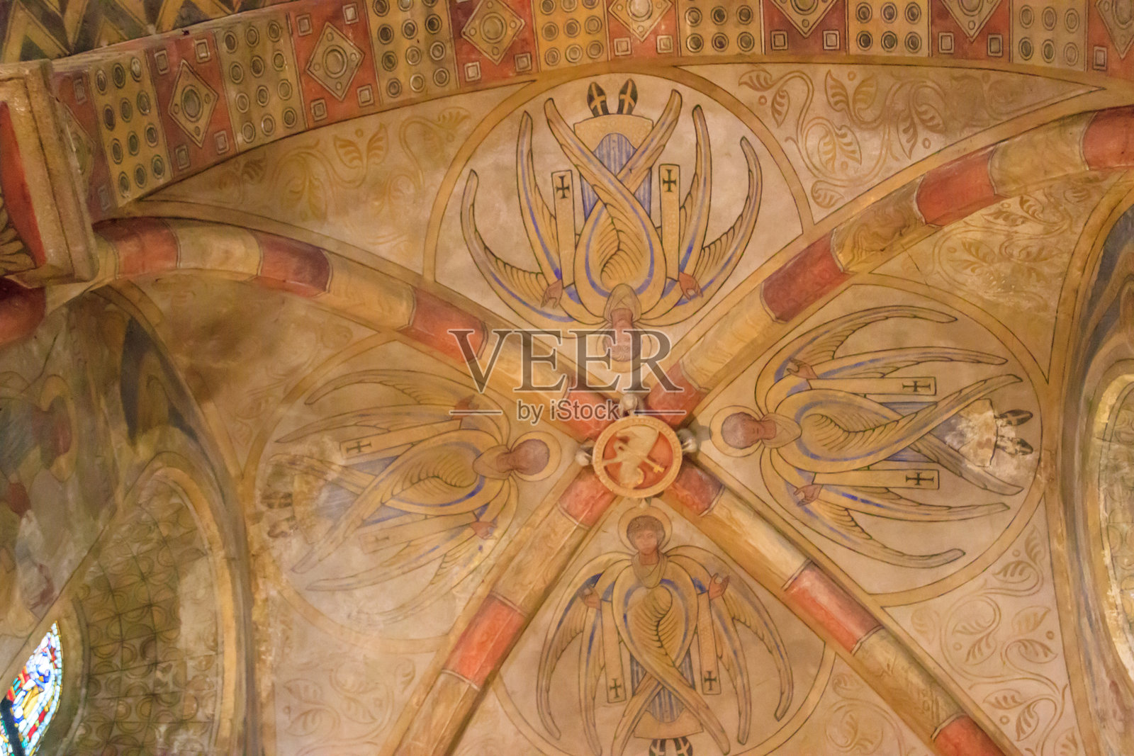 法国梅斯的骑士团教堂内部照片摄影图片