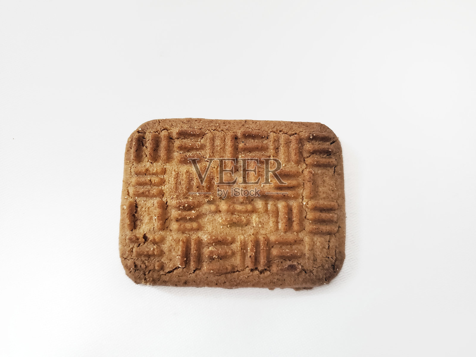 白色背景下的饼干特写照片摄影图片