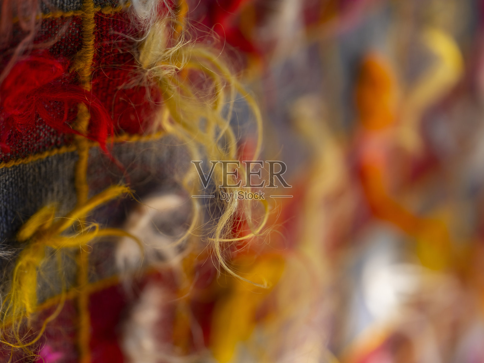 色彩斑斓的地毯细节照片摄影图片