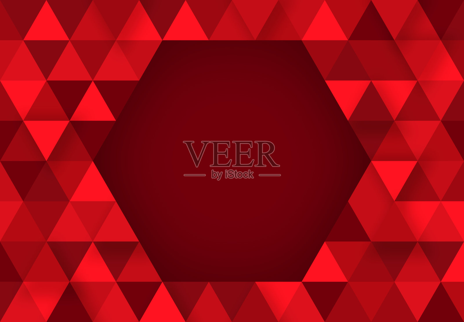 红色圣诞节现代三角形抽象纹理形状框架插画图片素材