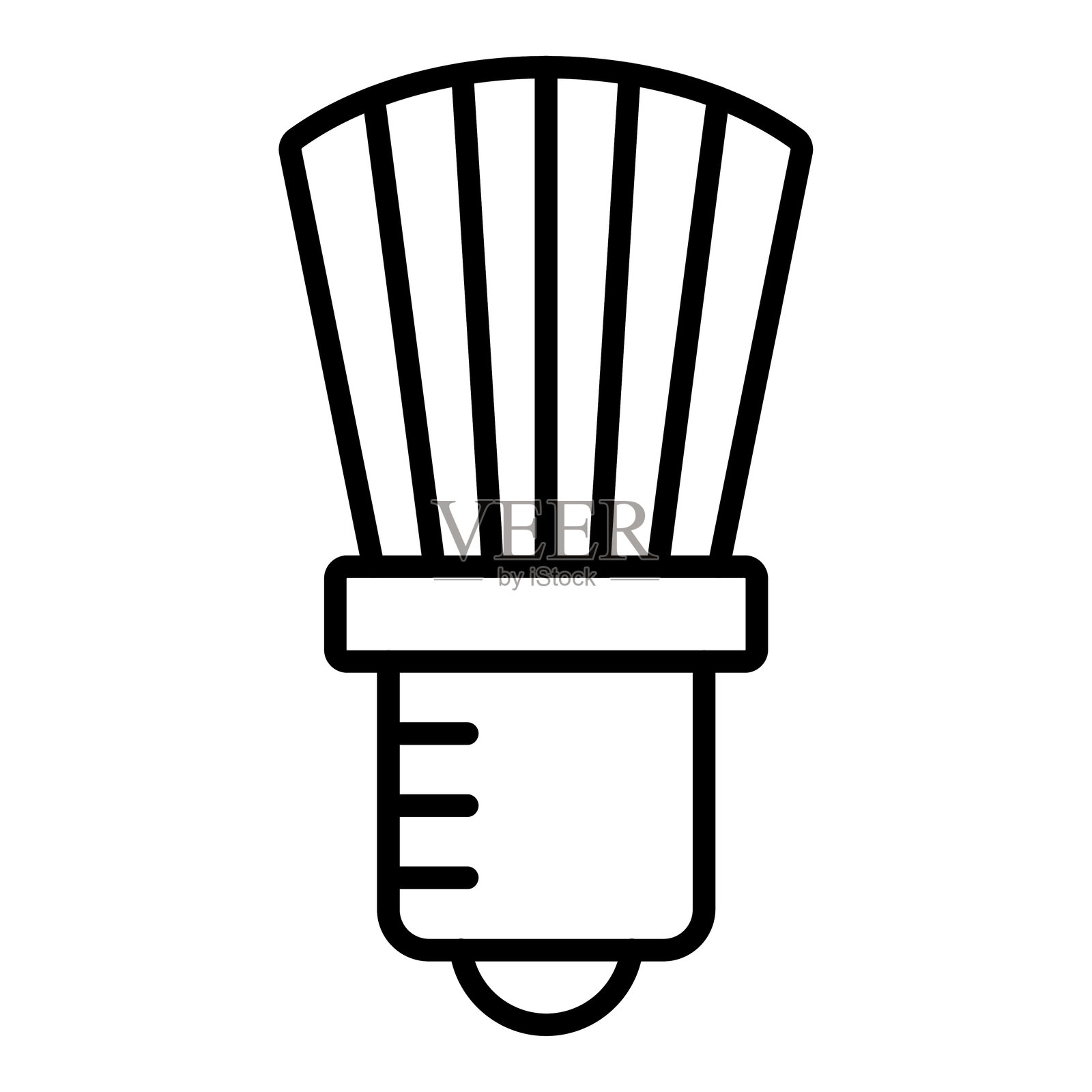 剃须刷图标风格插画图片素材